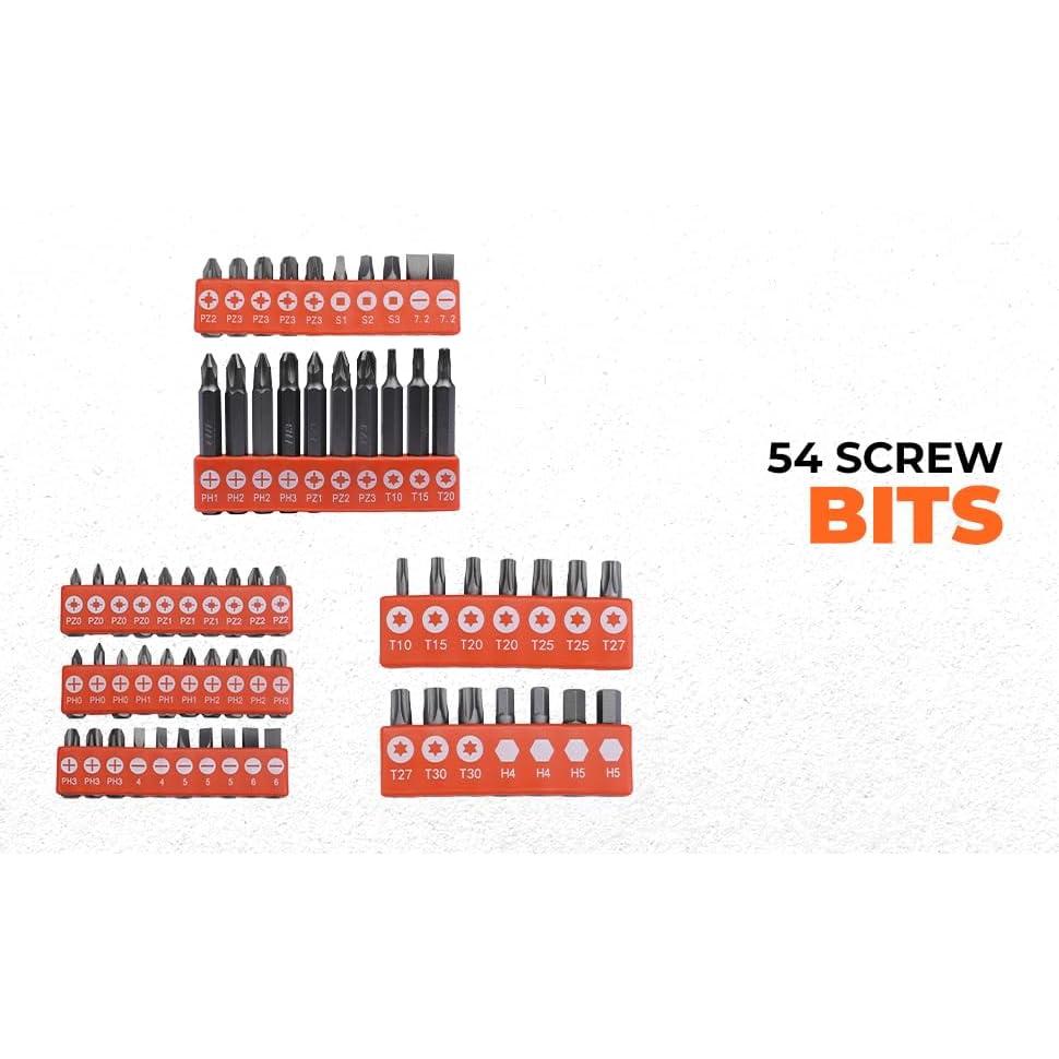 Juego de Taladrado y Atornillado 109 Piezas BLACK + DECKER