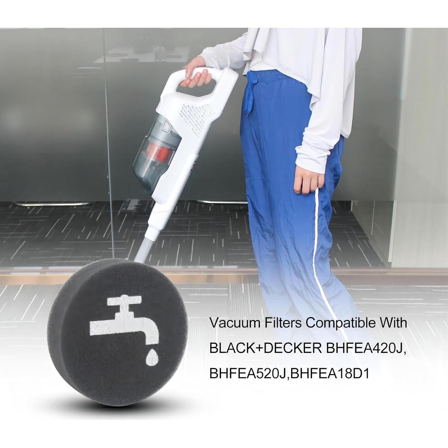 Filtros Cherimo para Aspiradora BLACK+DECKER 16V/20V (4-PACK)