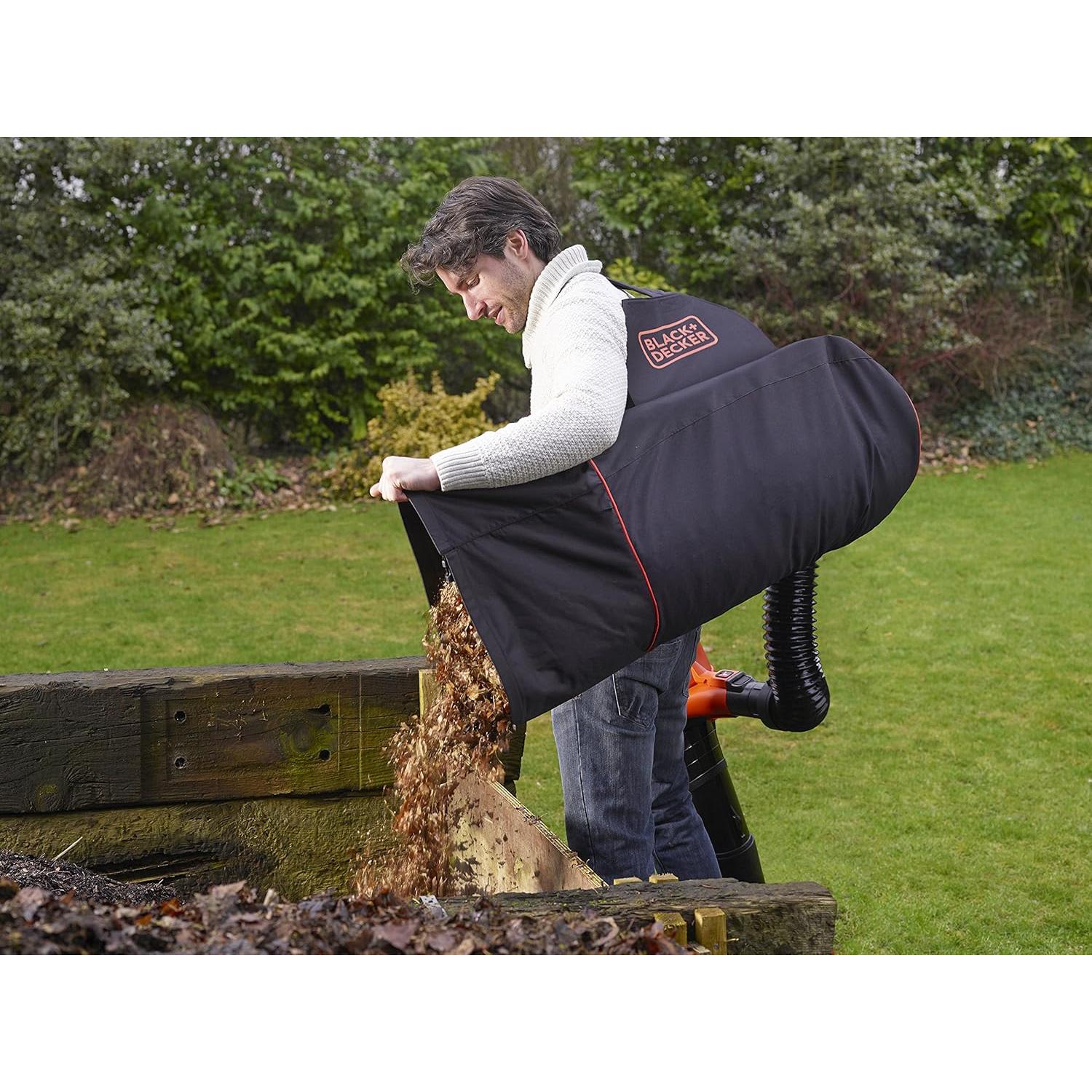 Mochila Capturadora Black+Decker GWBP1 72L con Manguera Flexible