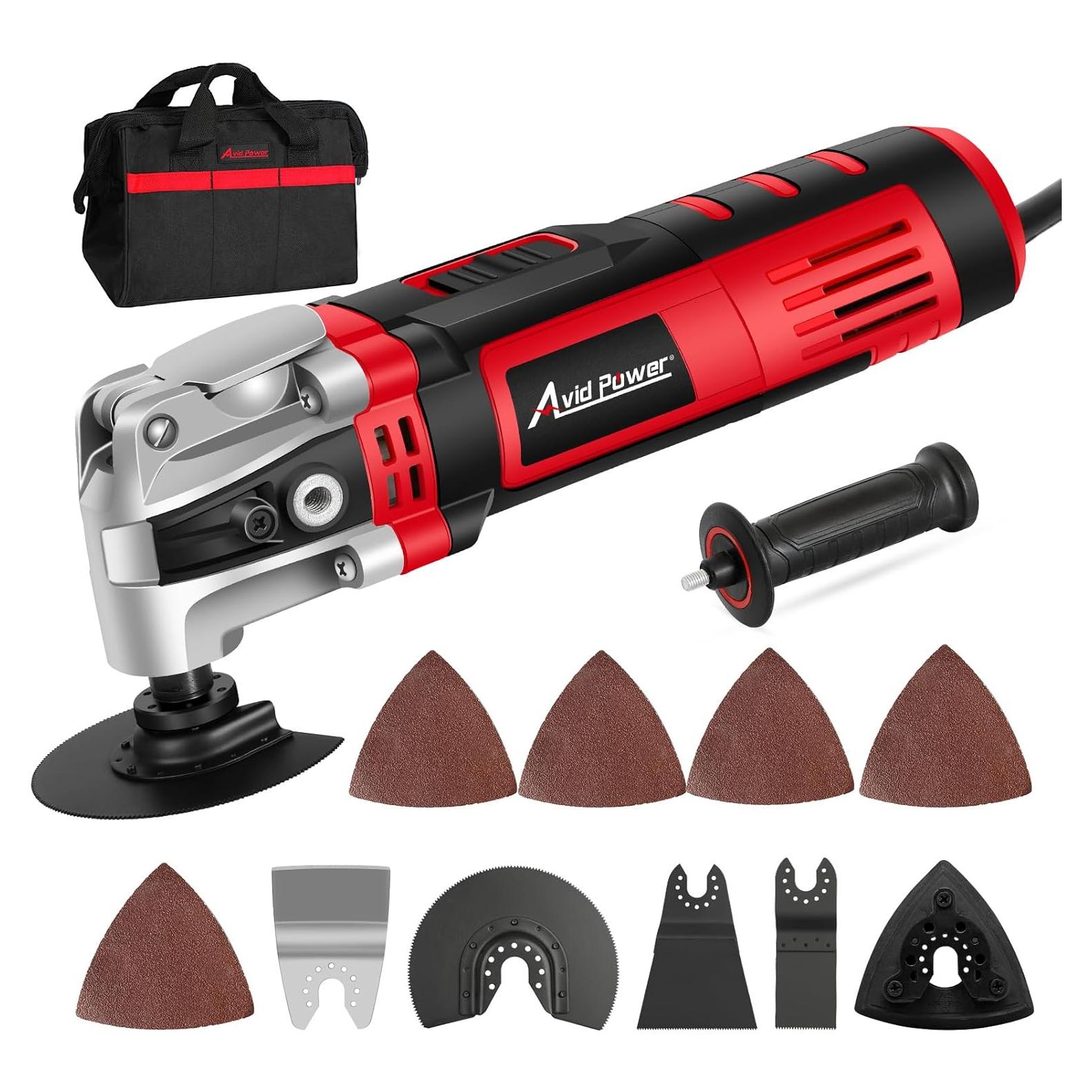 Herramienta Oscilante AVID POWER 3.5A 6 Velocidades 13 Accesorios