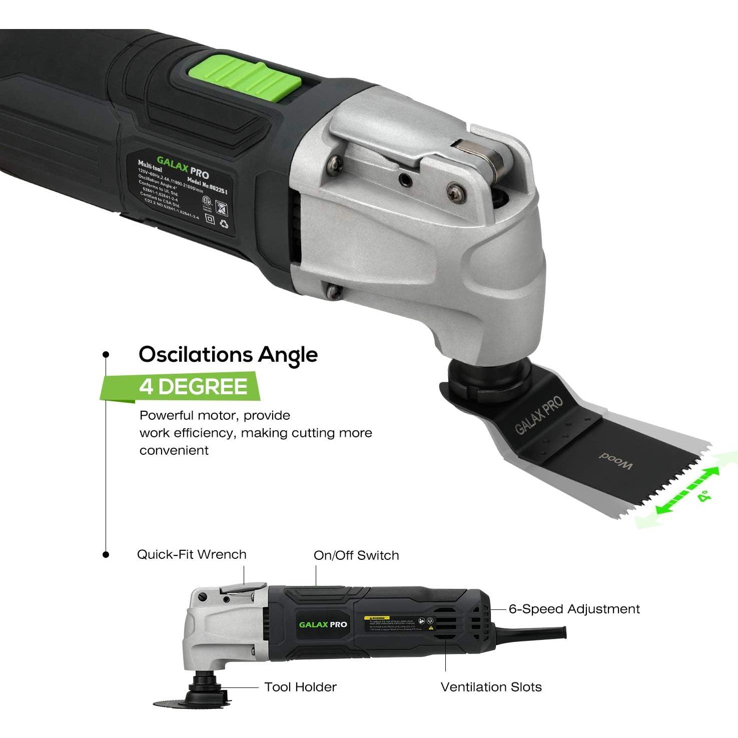 Multiherramienta Oscilante GALAX PRO 86225 28 Accesorios