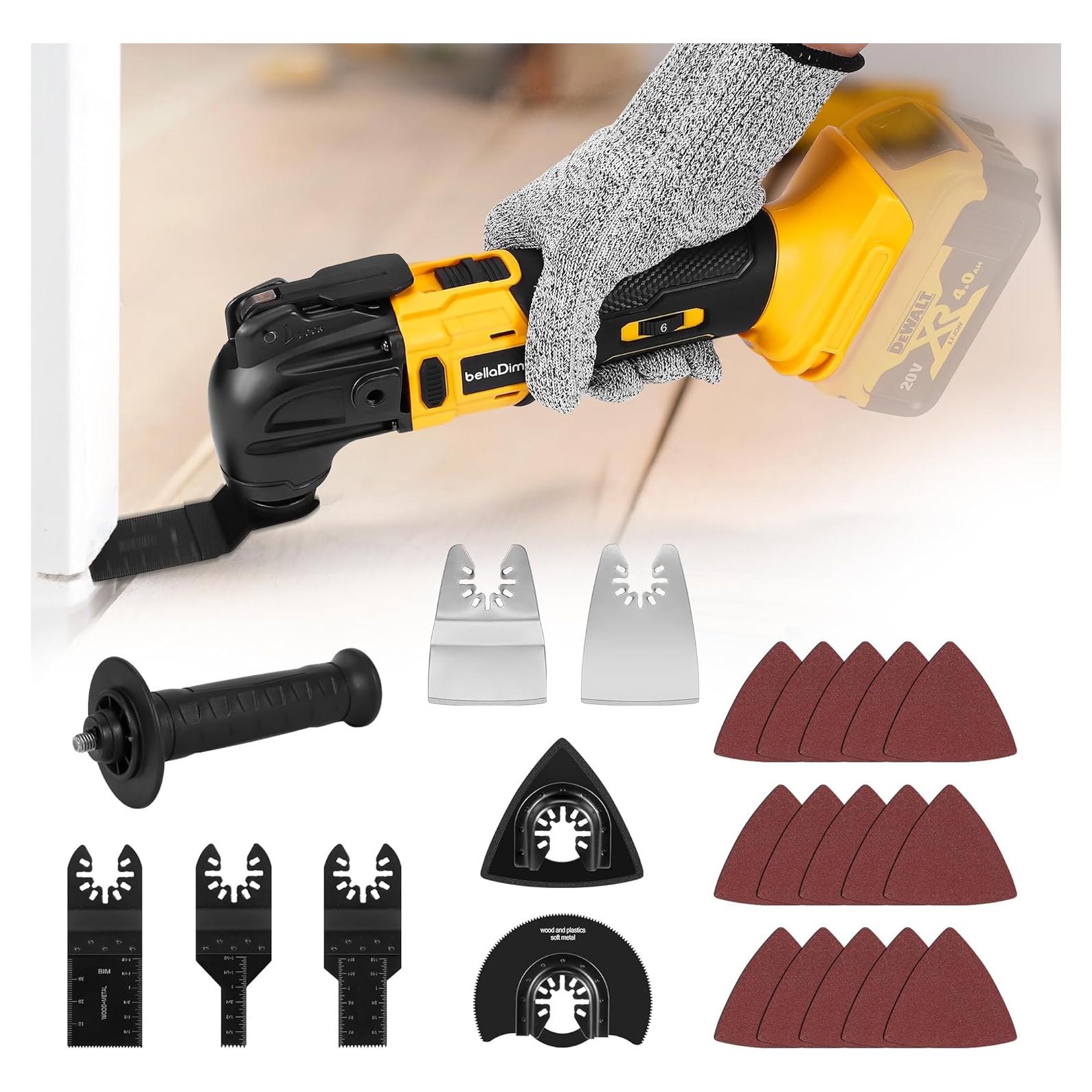 Herramienta Oscilante Inalámbrica BellaDimora 20V 6 Velocidades