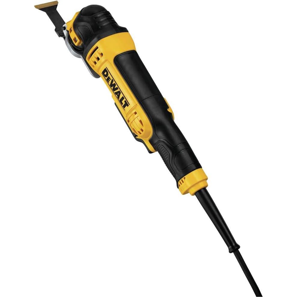 DEWALT Oscillating Tool, 3-Amp, Corded, Includes Wood Blades, Sandpaper and Tool Bag (DWE315K)