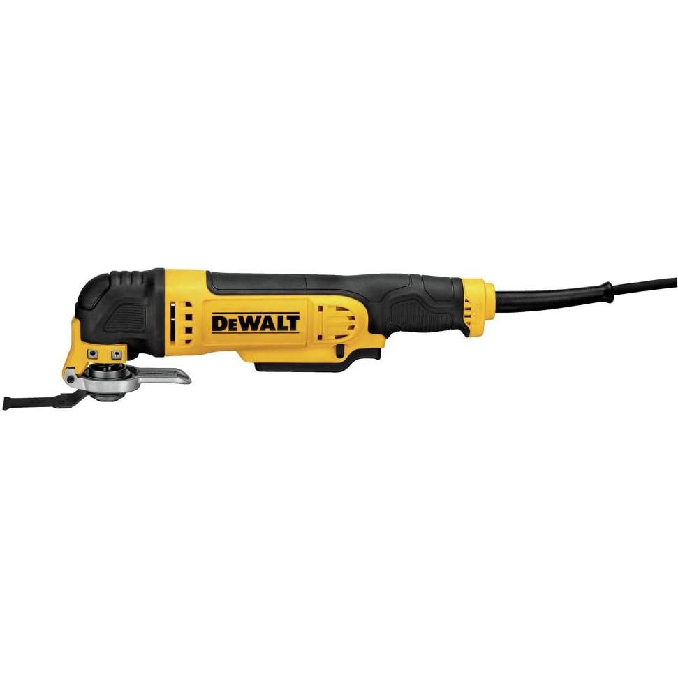 DEWALT Oscillating Tool, 3-Amp, Corded, Includes Wood Blades, Sandpaper and Tool Bag (DWE315K)