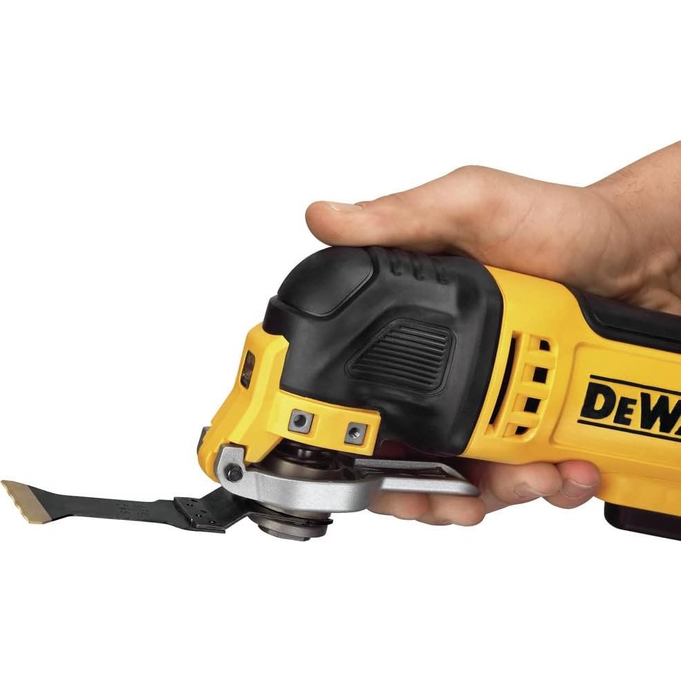 DEWALT Oscillating Tool, 3-Amp, Corded, Includes Wood Blades, Sandpaper and Tool Bag (DWE315K)