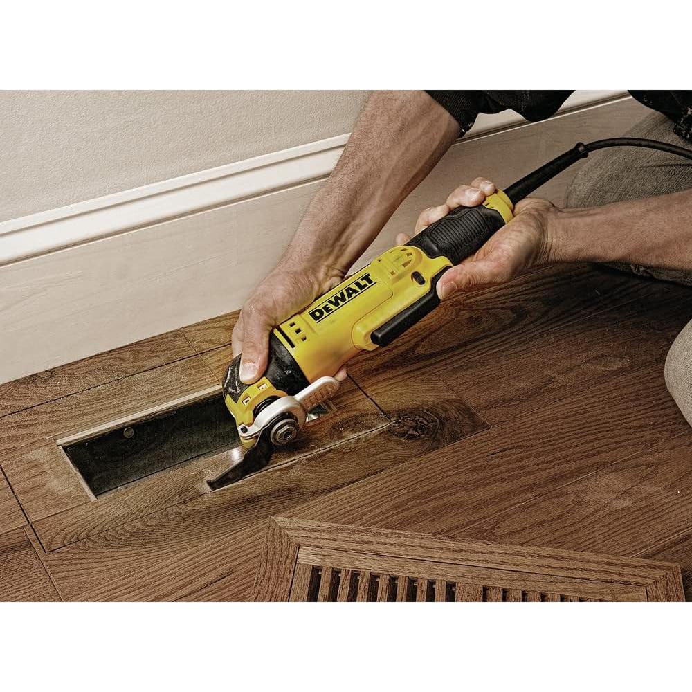 DEWALT Oscillating Tool, 3-Amp, Corded, Includes Wood Blades, Sandpaper and Tool Bag (DWE315K)