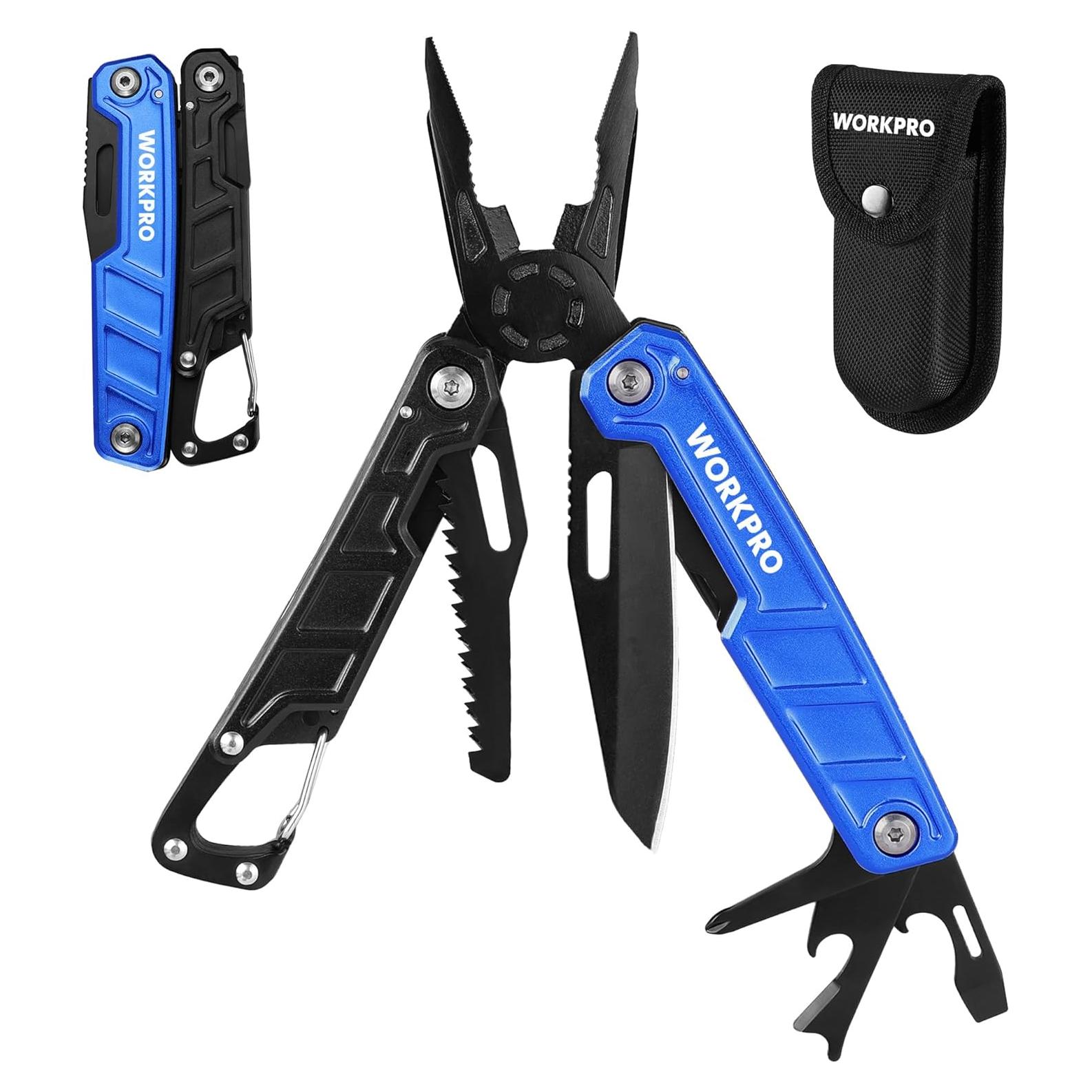 Multiherramienta WORKPRO 11 en 1 con Martillo y Funda