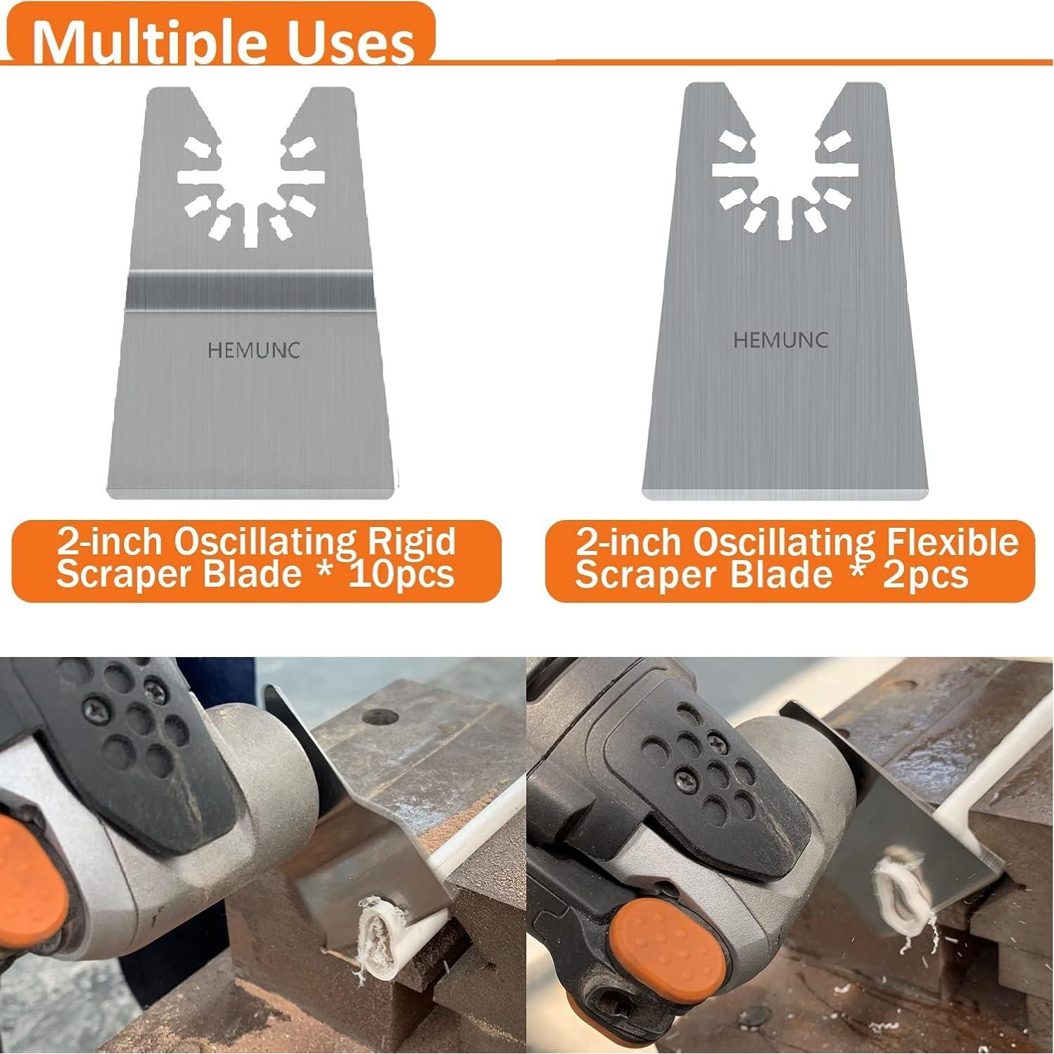 Juego de 12 Hojas de Raspador HEMUNC para Multitool