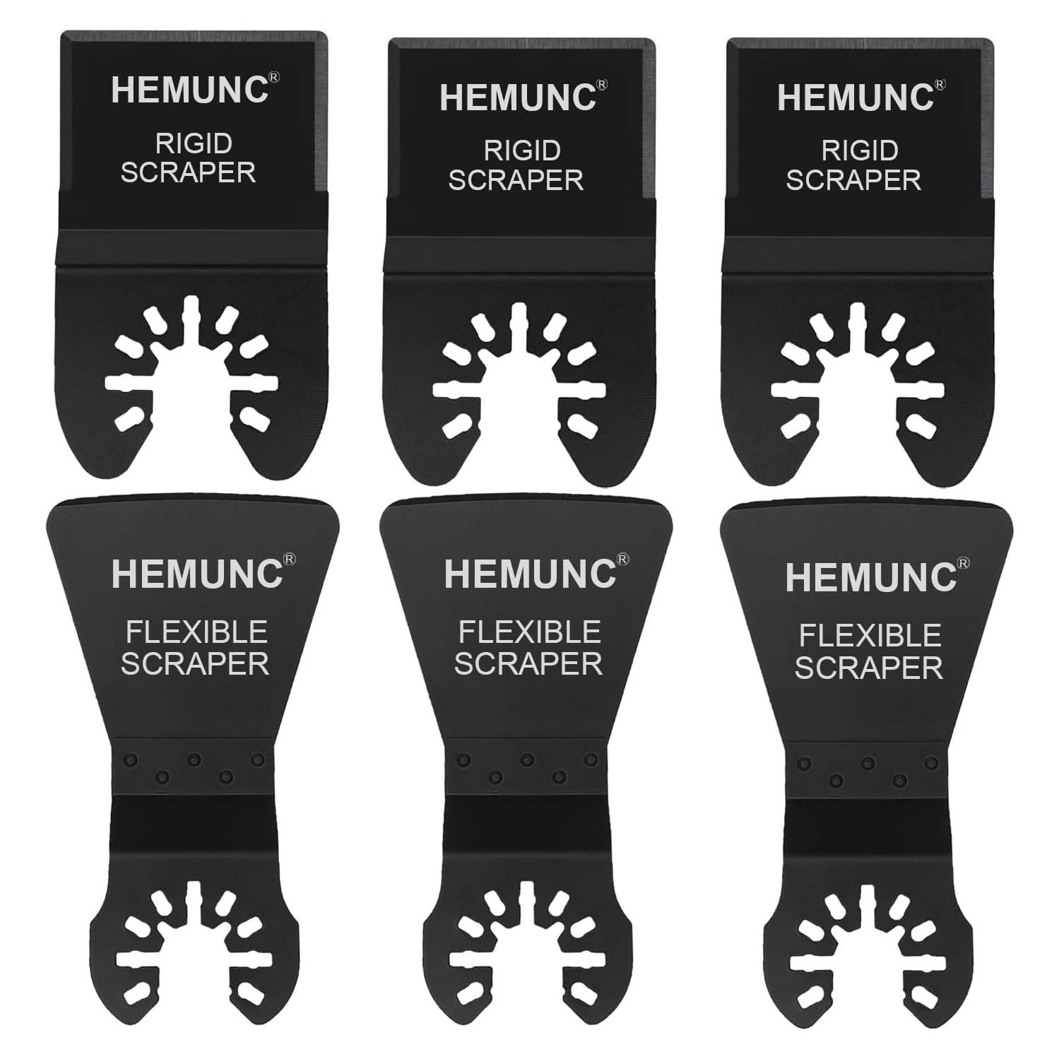 6 Cuchillas de Raspado HEMUNC Rígidas y Flexibles 17cm