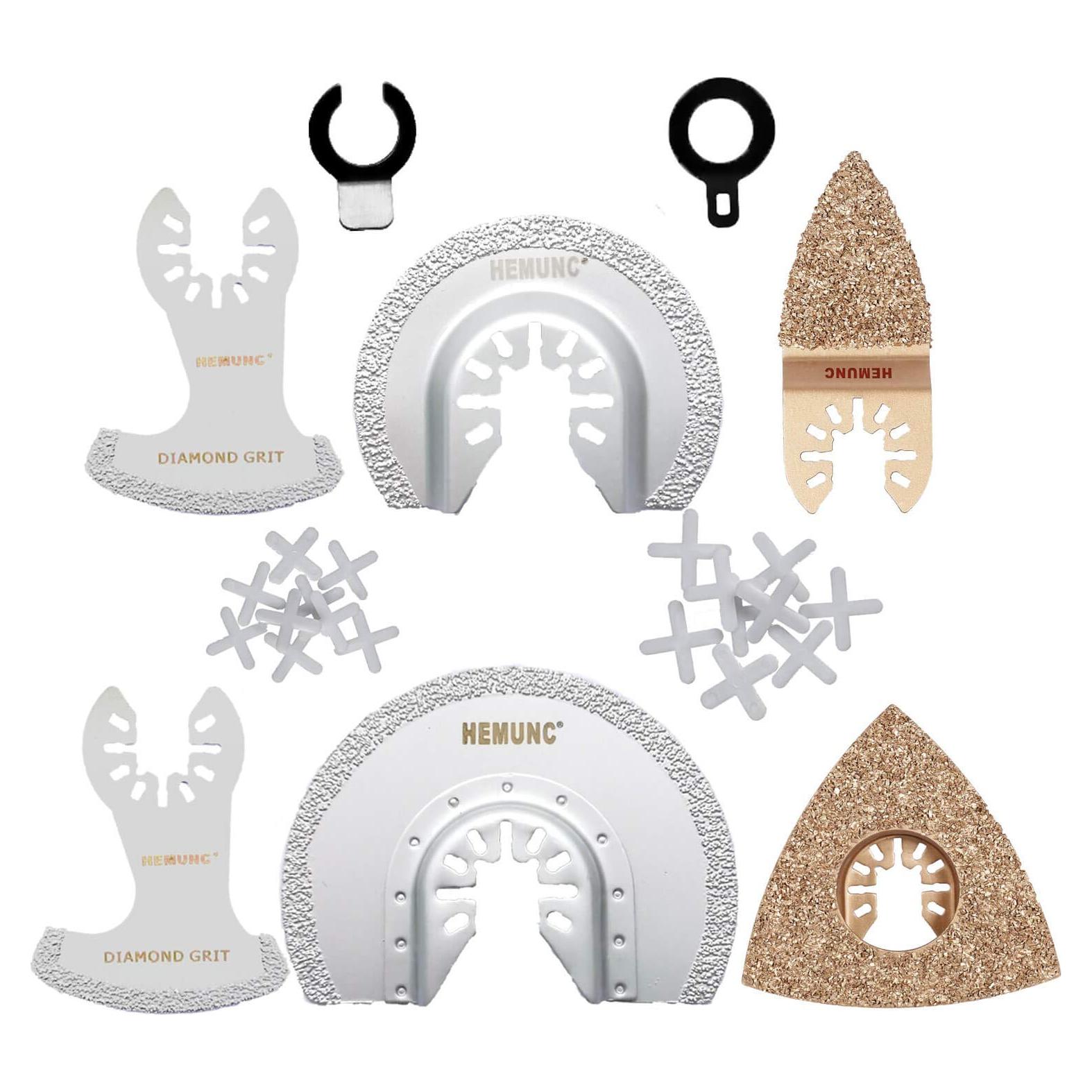 Juego de Hojas Oscilantes HEMUNC 26 Piezas para Azulejos