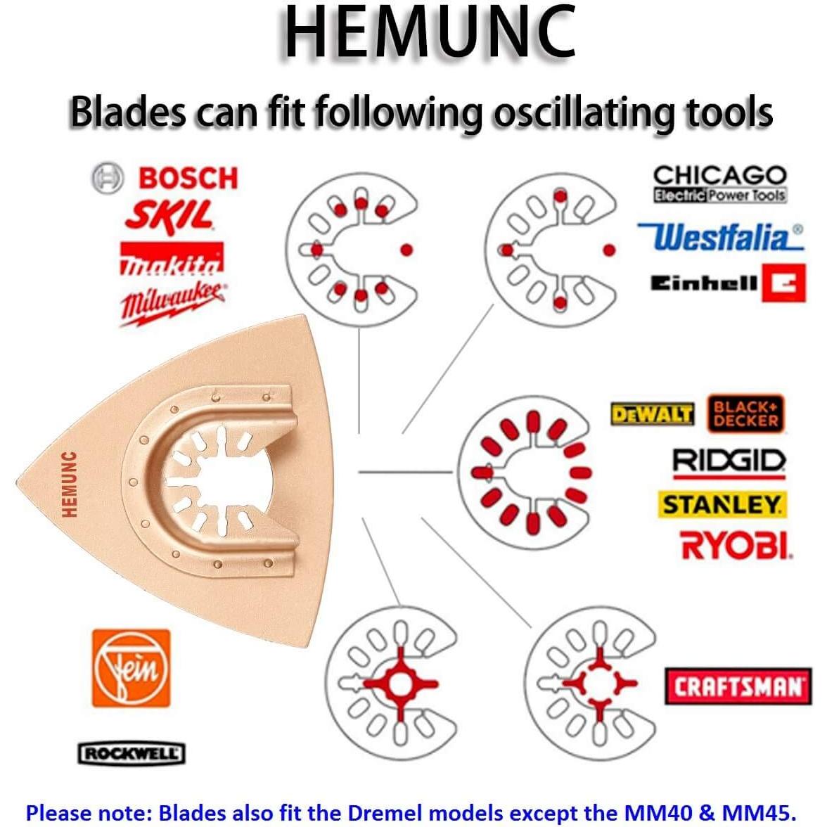 Juego de Hojas Oscilantes HEMUNC 26 Piezas para Azulejos