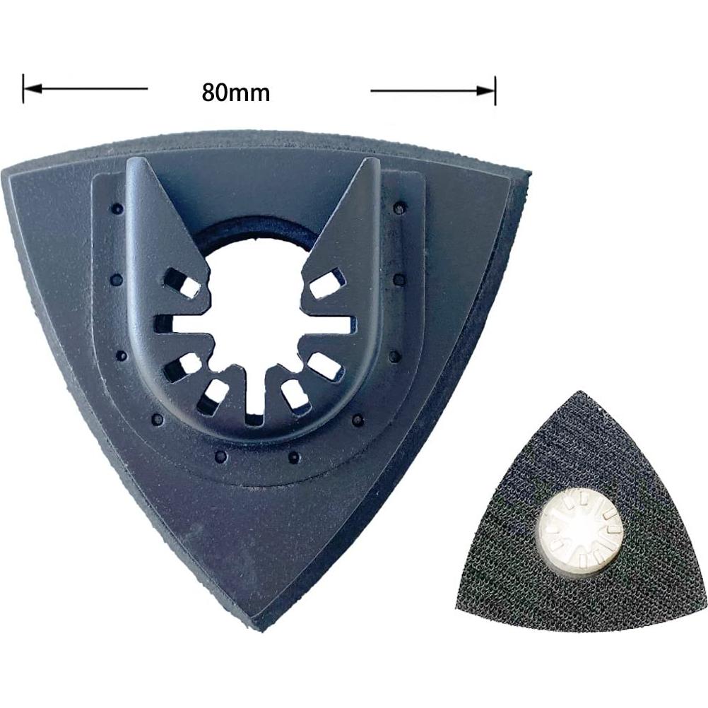 ZCZQC 2 Almohadillas Lijado Triangulares 7.94cm para Multitool