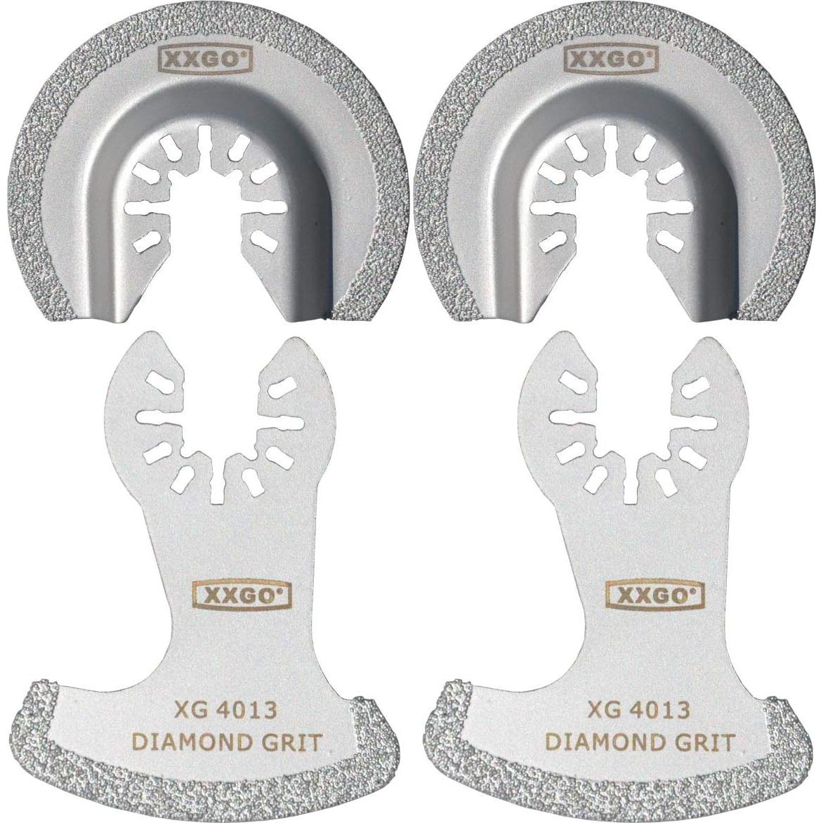 XXGO 8 Pcs Carbide Diamond Oscillating Multi Tool Blades for Grit Grout Removing XGM0605