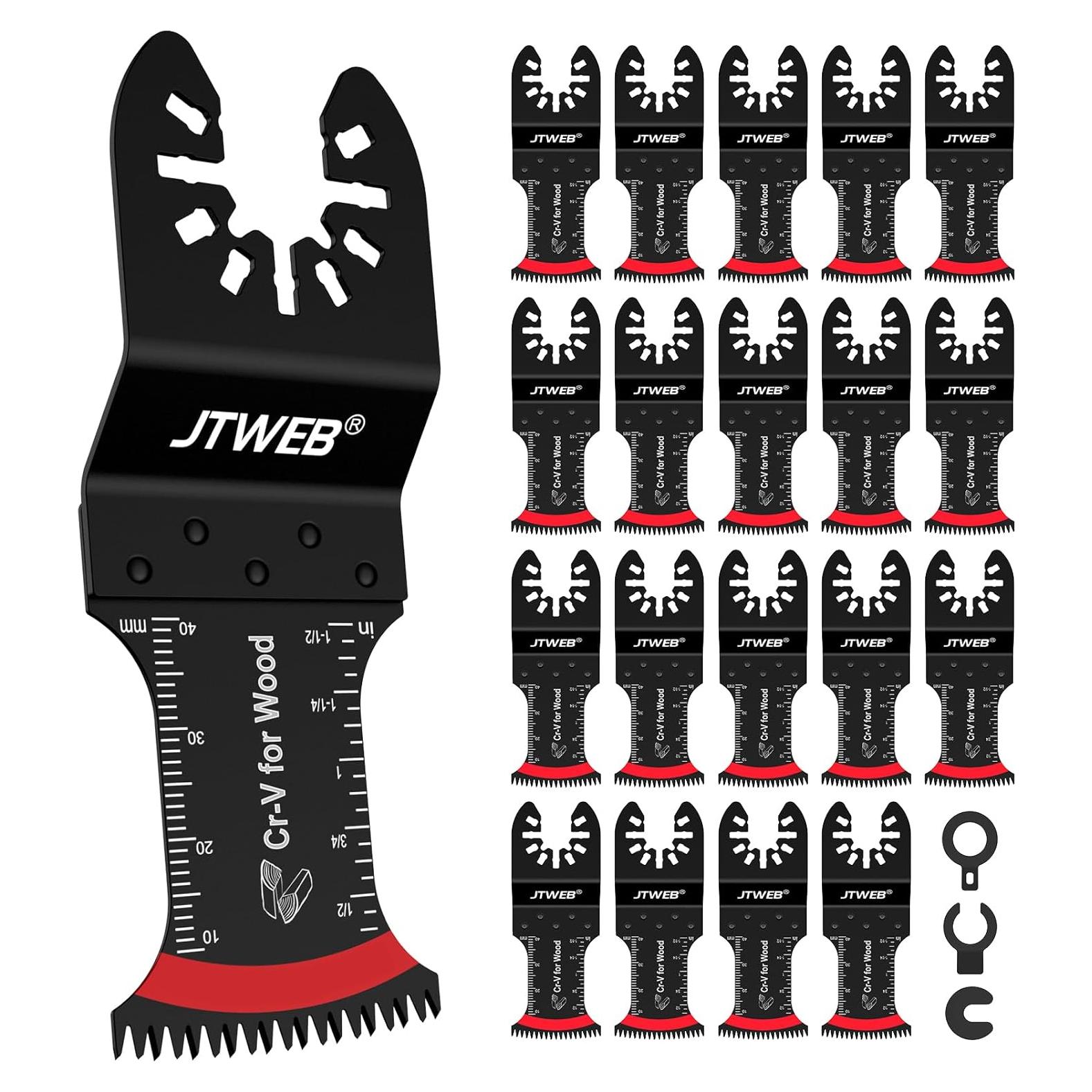 Sierras Oscilantes JTWEB 20PCS para Madera y Plástico