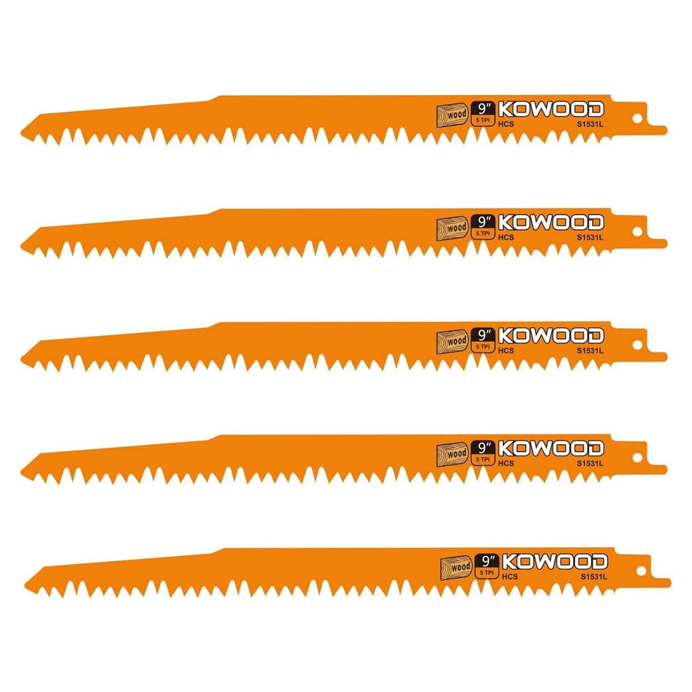 Hojas de sierra de poda KOWOOD 22,86 cm para sierras recíprocas