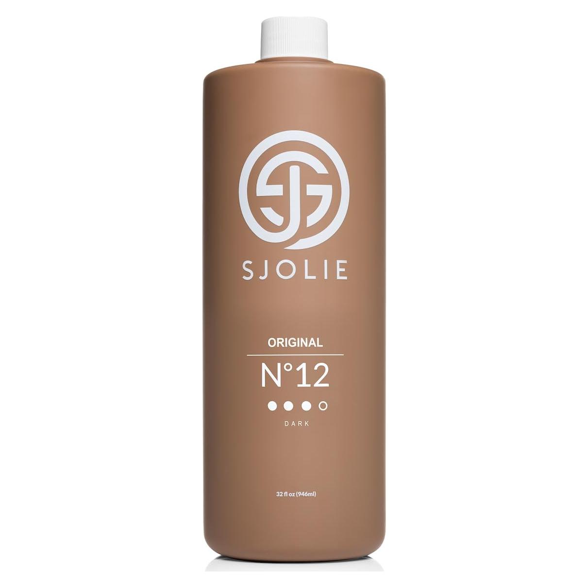 Bronceador Sin Sol SJOLIE No. 12 32 oz Hidratante Oscuro