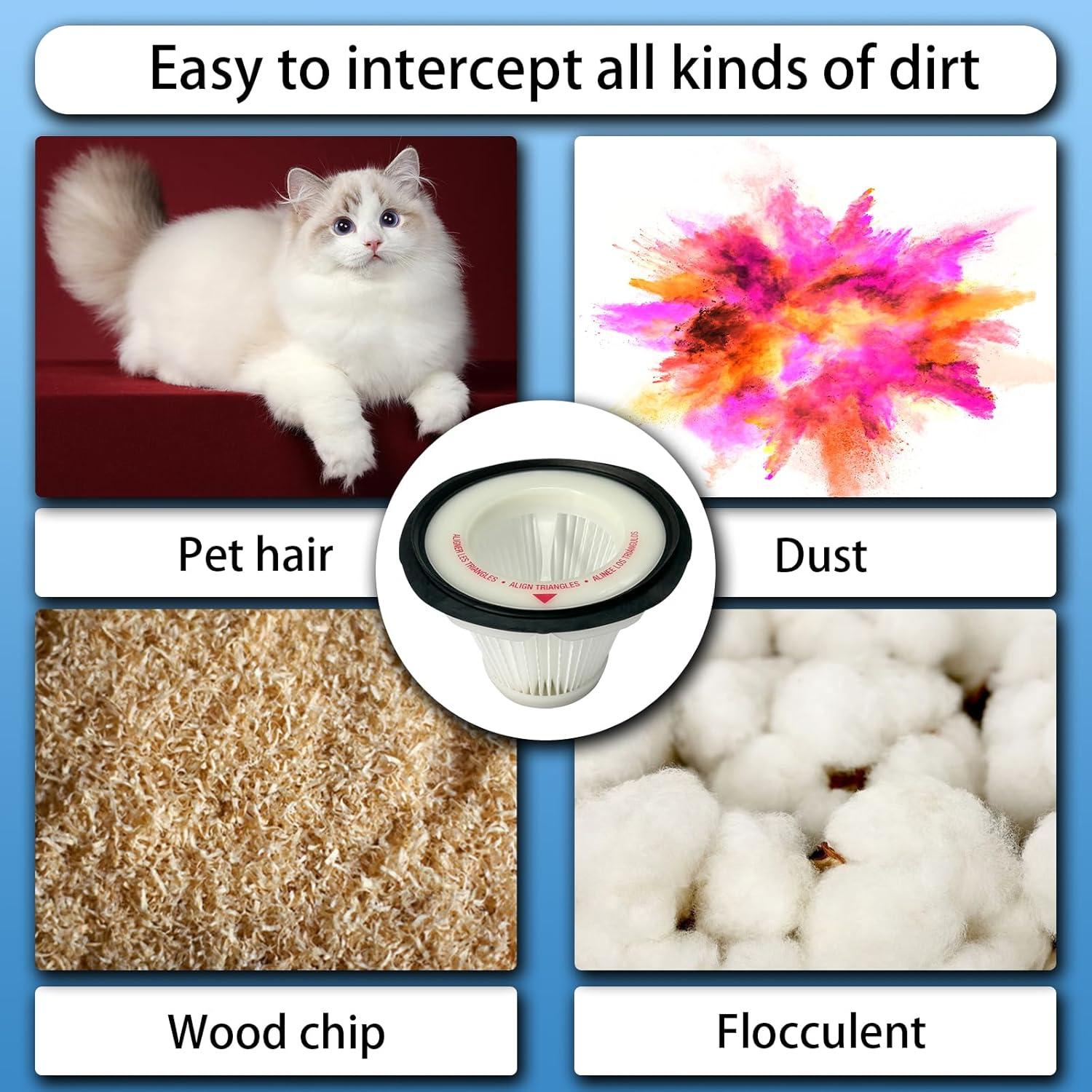 Paquete de 4 Filtros HEPA Aolleteau para Aspiradoras