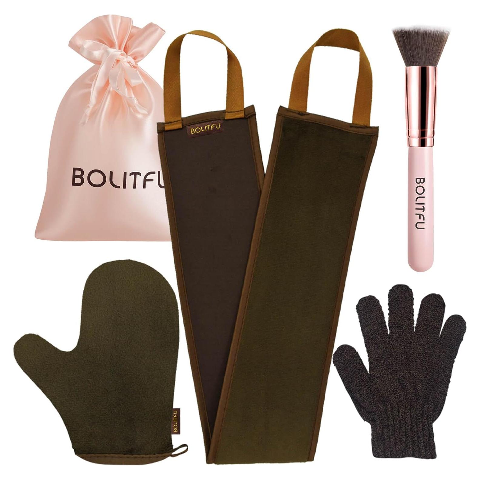 Kit de Aplicador de Autotanning BOLITFU 4 en 1 con Guantes