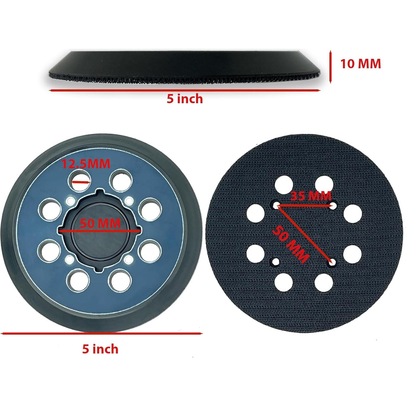 Almohadillas de Lijado Dewalt 5" 8 Agujeros Reemplazo