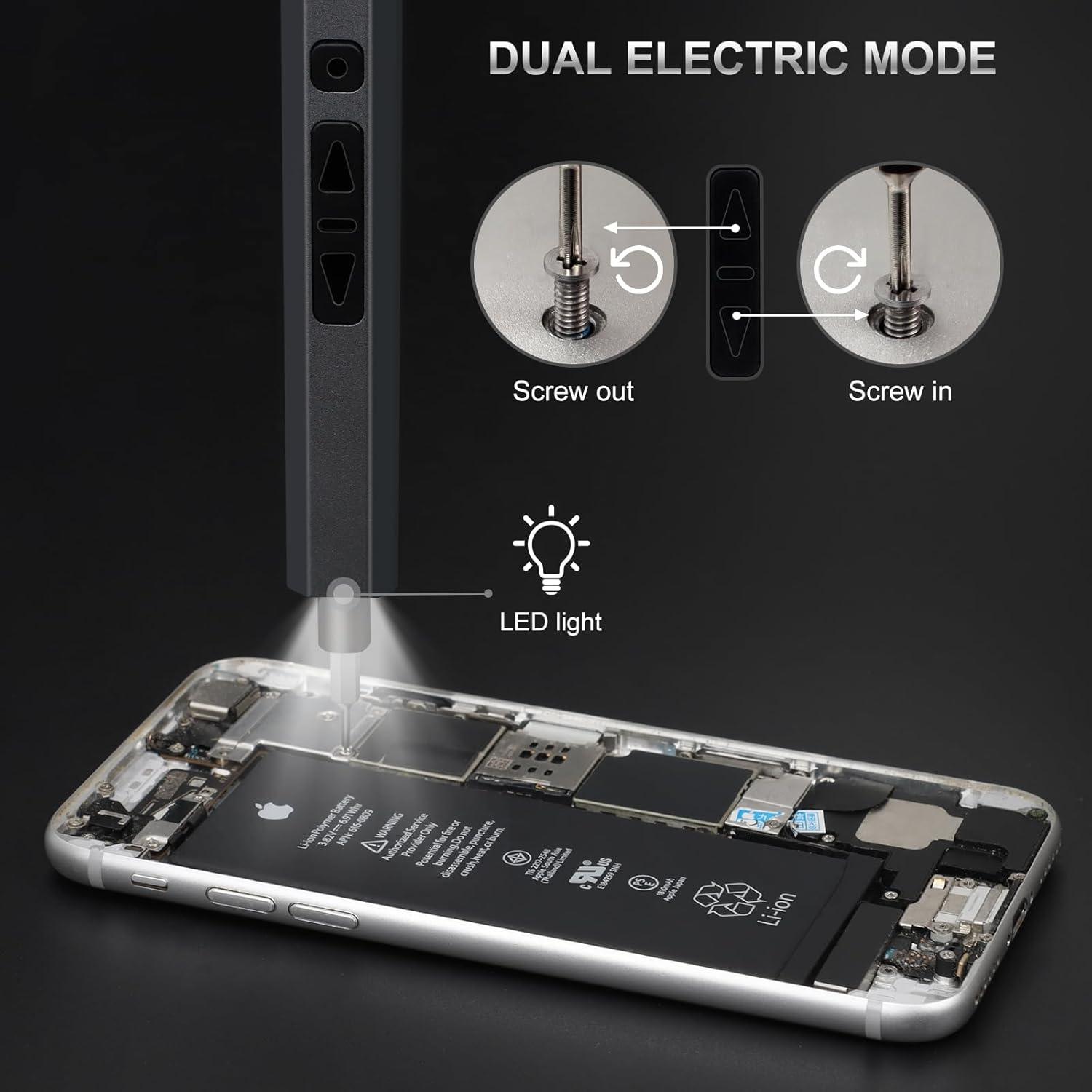 Destornillador Eléctrico STREBITO 144 Piezas Recargable