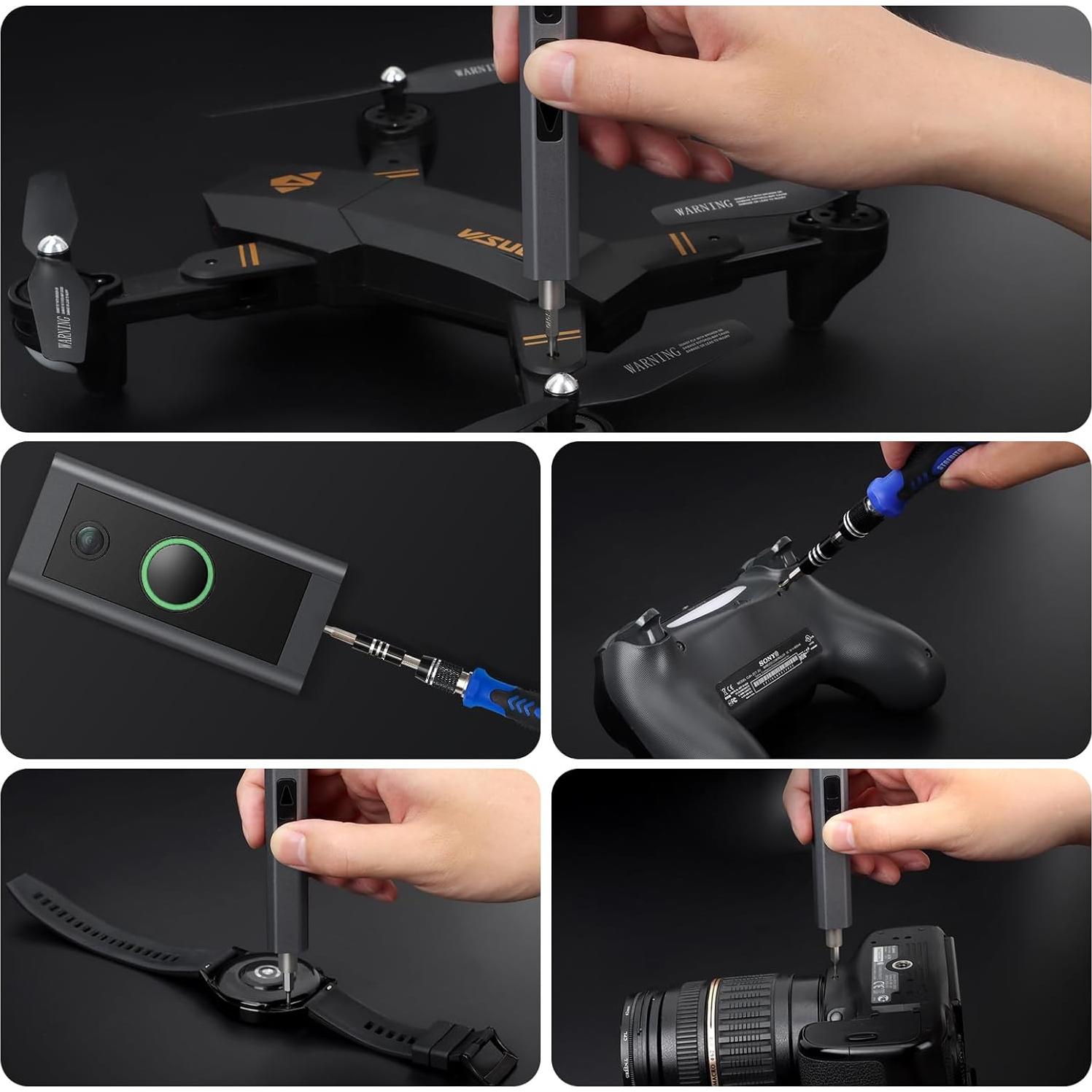 Destornillador Eléctrico STREBITO 144 Piezas Recargable