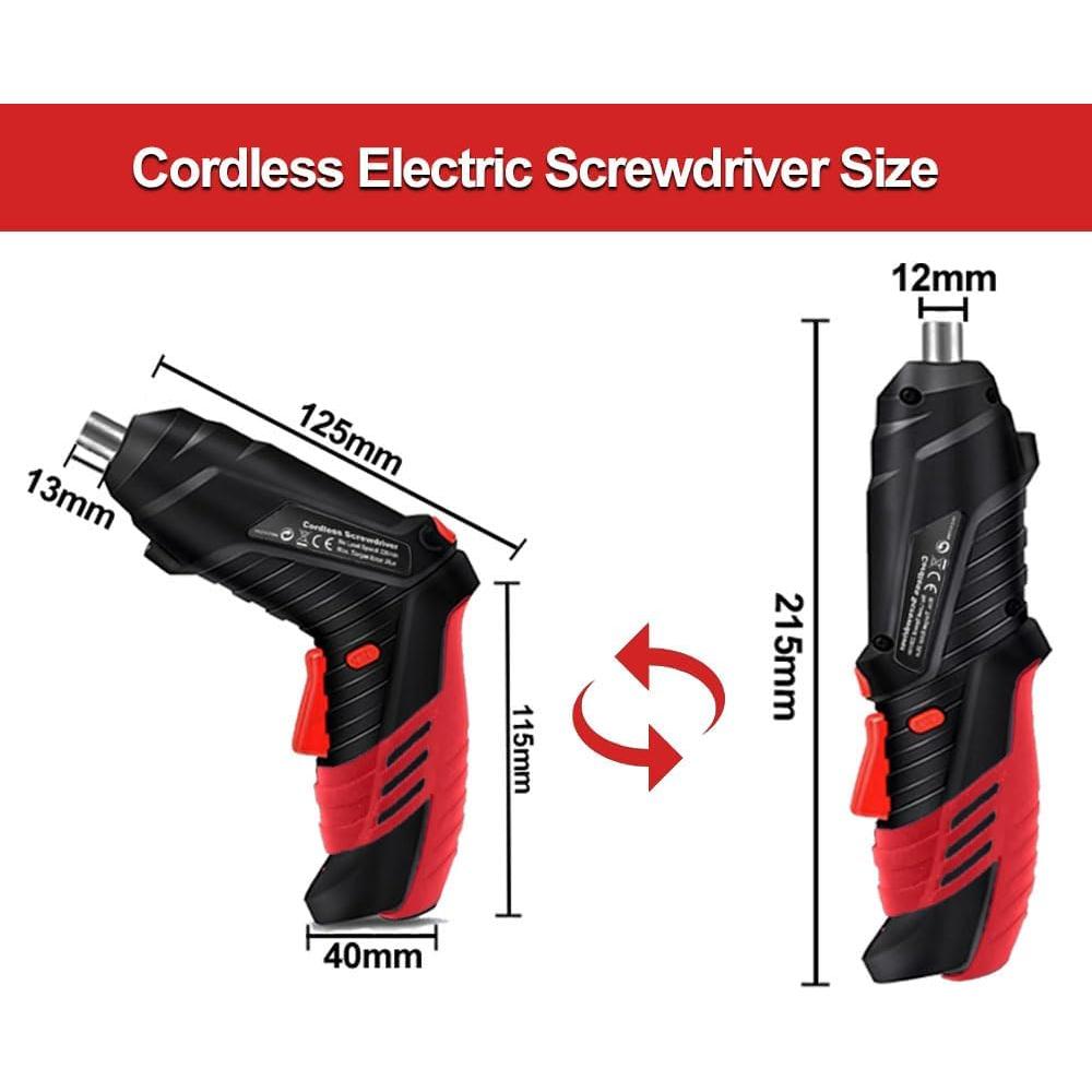 Destornillador Eléctrico Inalámbrico AFNZTME 3.6V 46 Piezas
