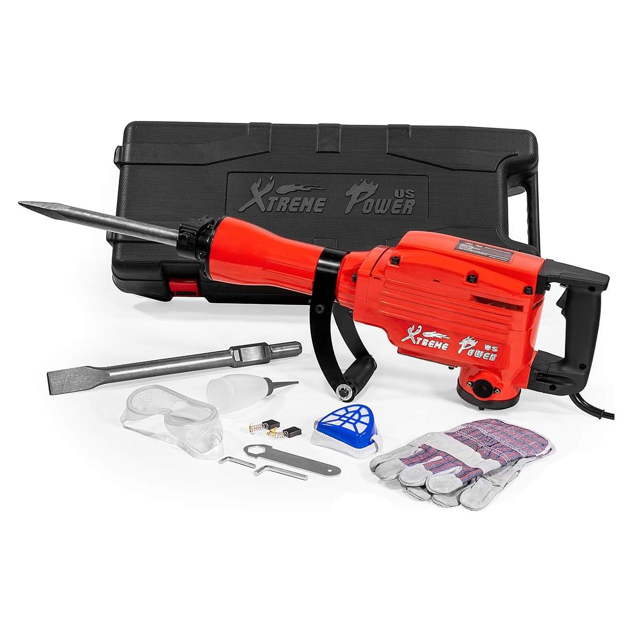 Martillo Demoledor Eléctrico XtremepowerUS 2200W con Cinceles