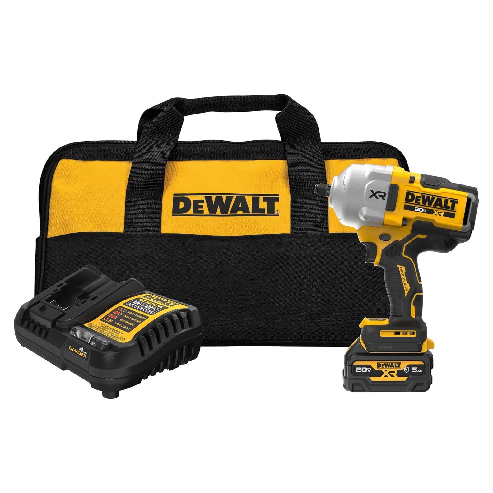 Llave de Impacto Inalámbrica DEWALT 20V MAX XR 1/2" Kit
