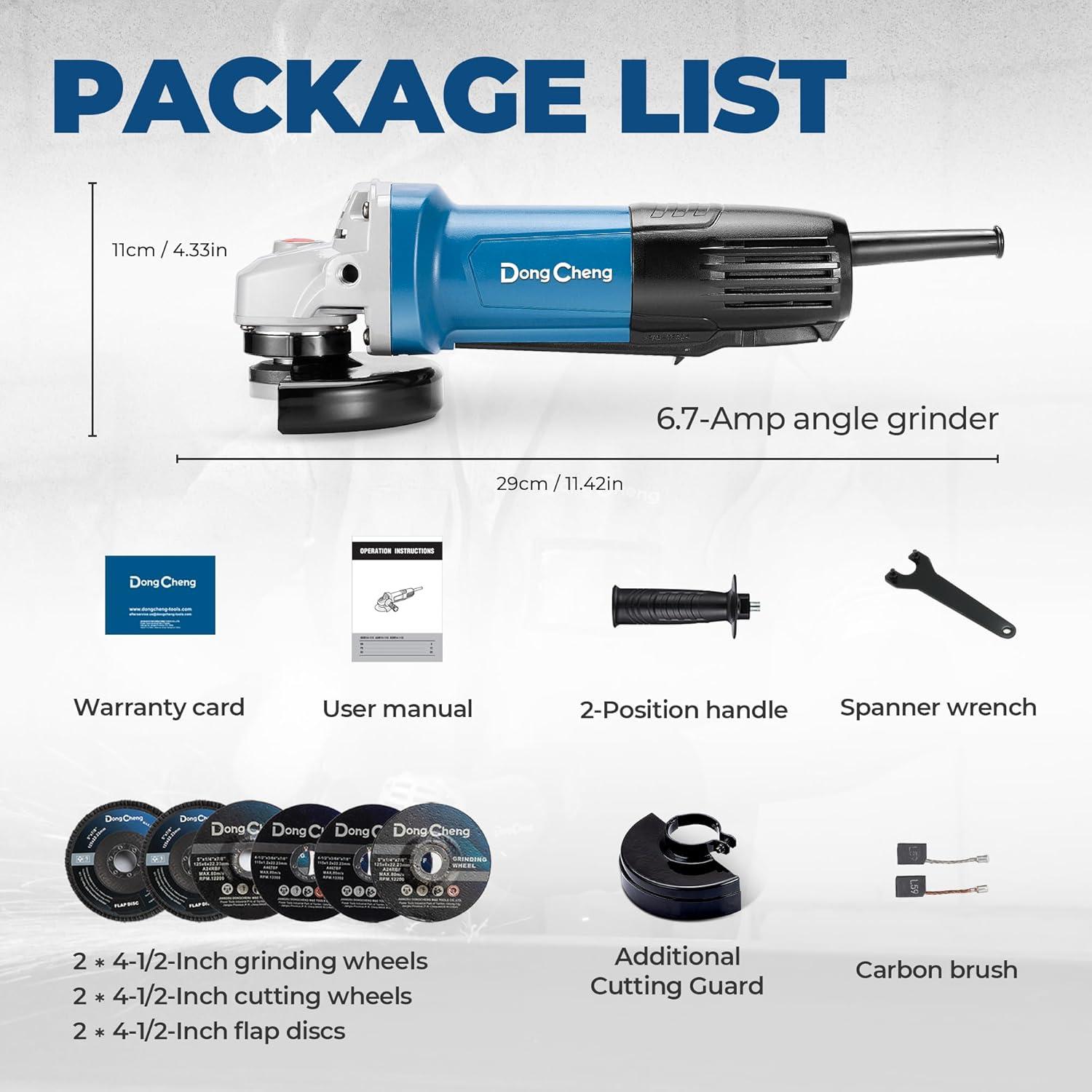 Amoladora Angular DongCheng DSM14-115 800W 11,800 RPM