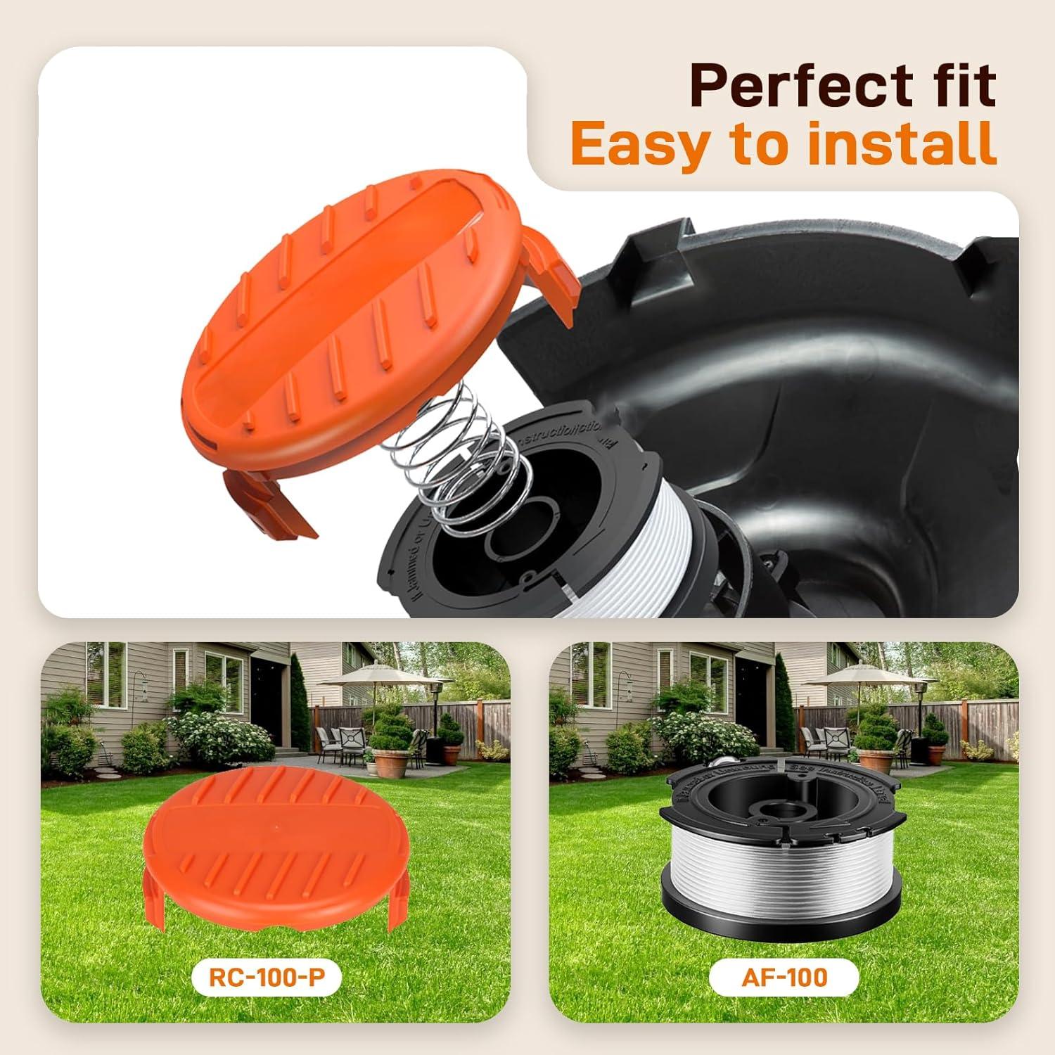 Carrete Repuesto AF-100 Cilivo para Cortadora Black Decker