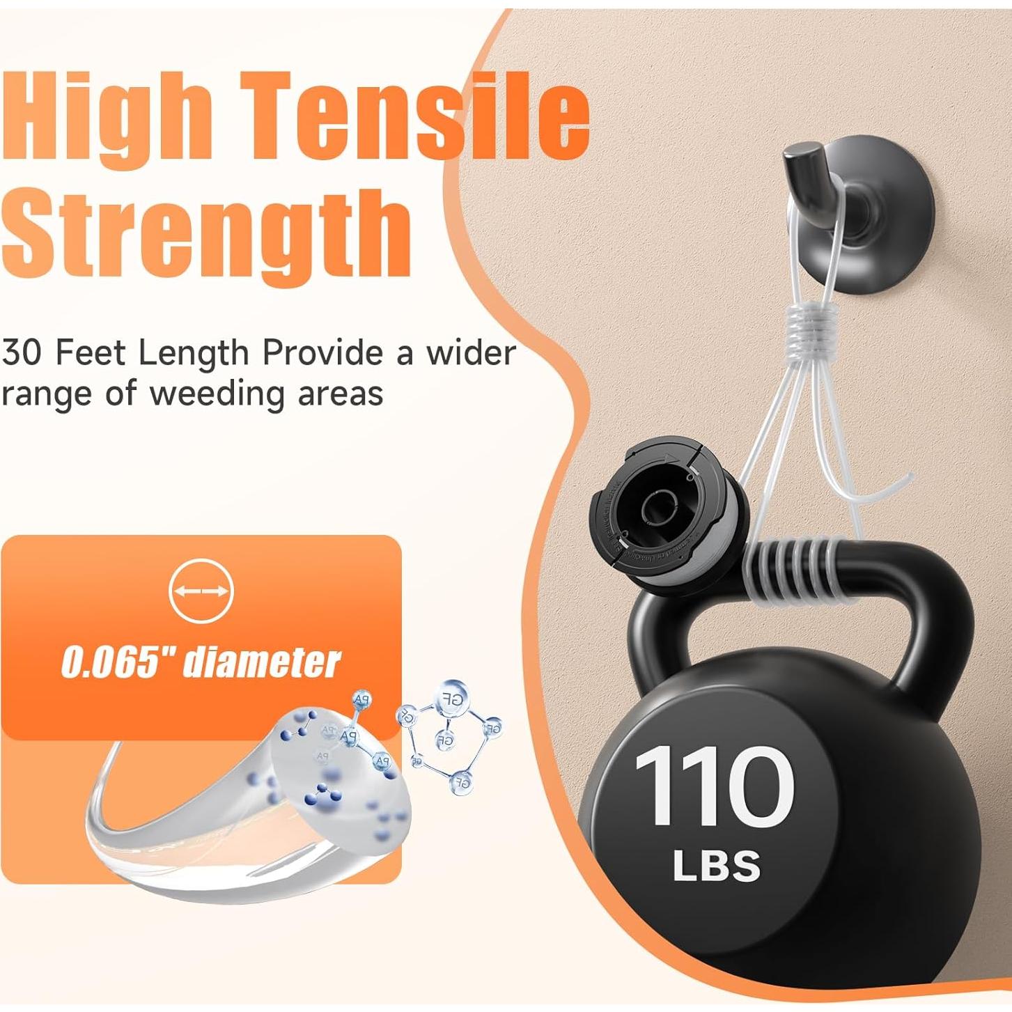 Carrete Repuesto Black+Decker AF-100 12 Cuerdas 0.065"