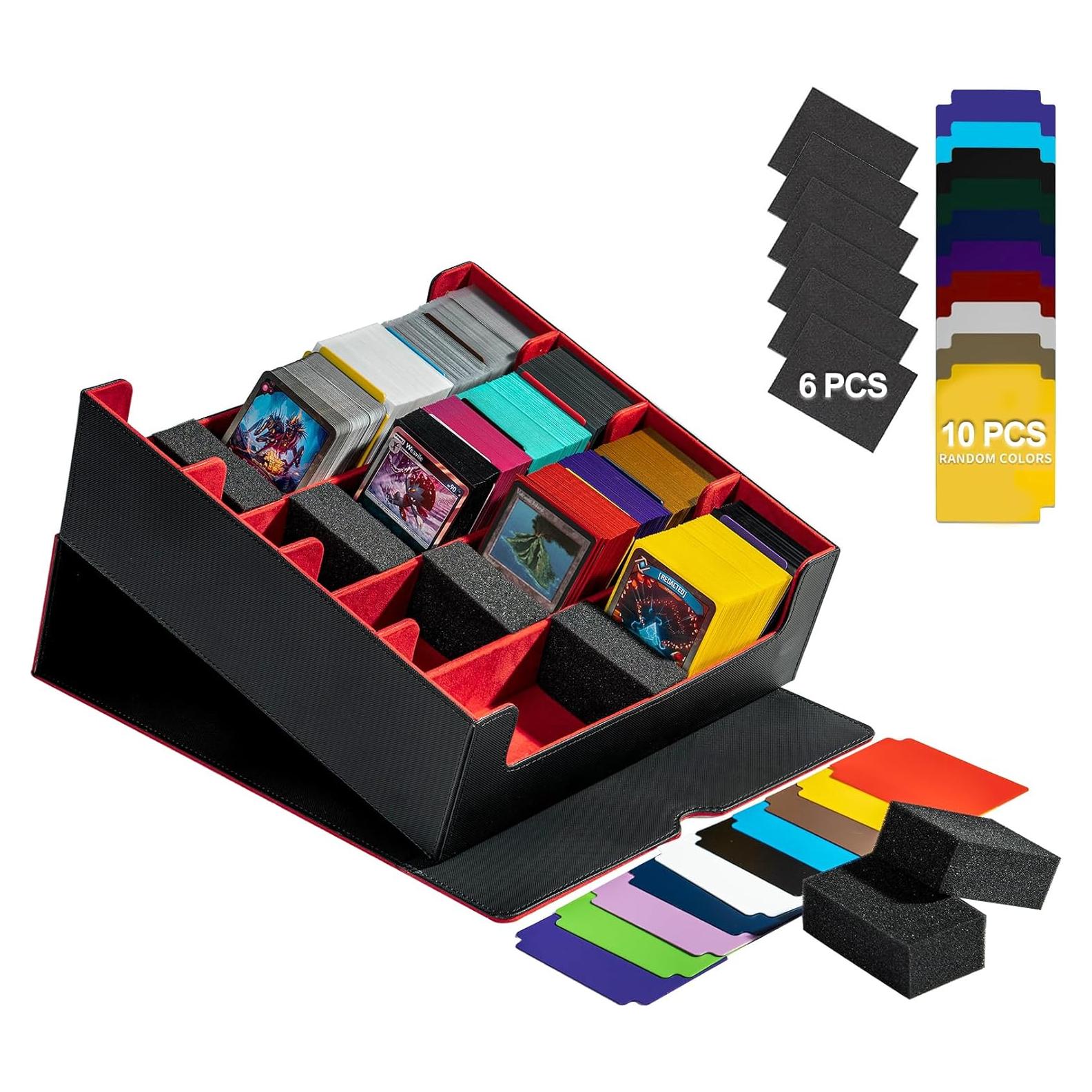 Caja de Almacenamiento de Cartas Trading ArtBoutiq 3200 - Negro/Rojo