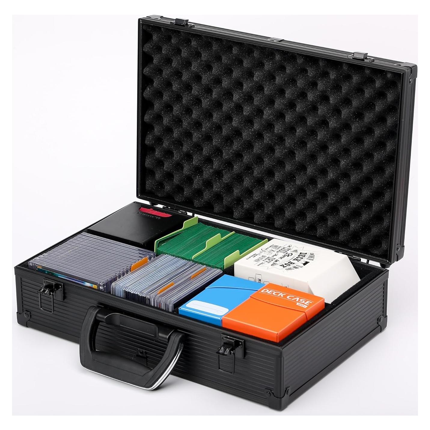 Maletín Spell KakapopoTCG Almacenamiento Metálico Negro