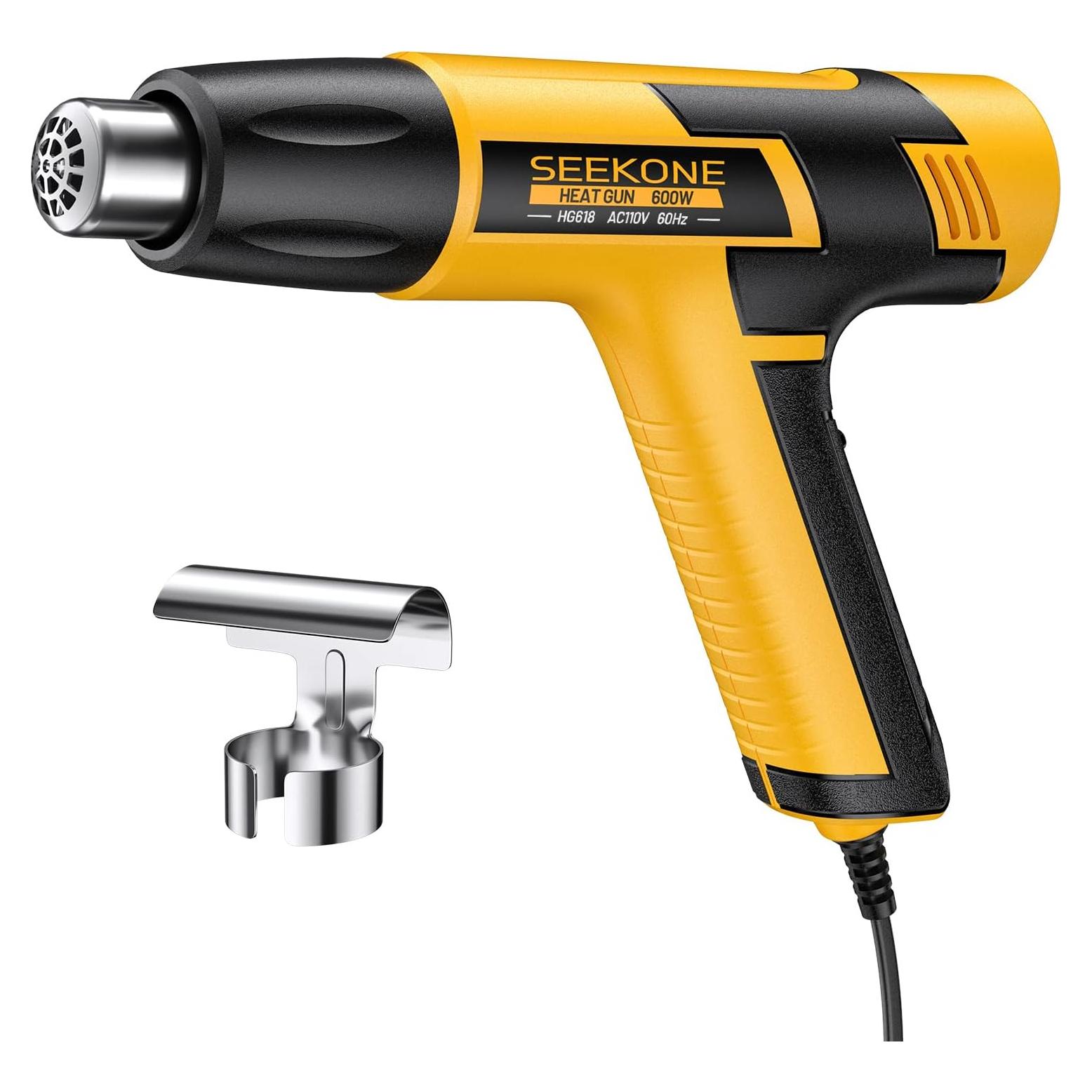 Pistola de Calor SEEKONE 600W Doble Temperatura 300-500°C