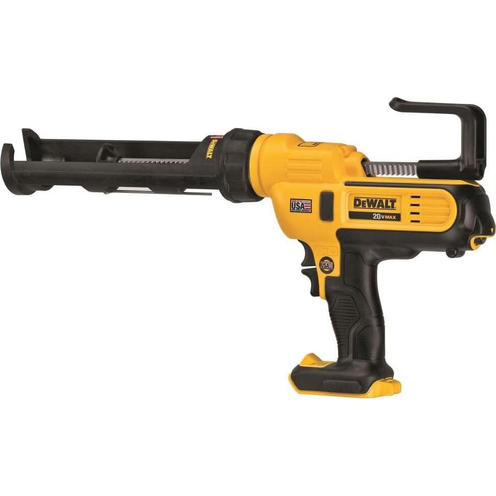 20V MAX Caulking Gun, Cordless, 10oz, Variable Speed Trigger, Interchangeable Canister Trays, Bare Tool Only (DCE560B)