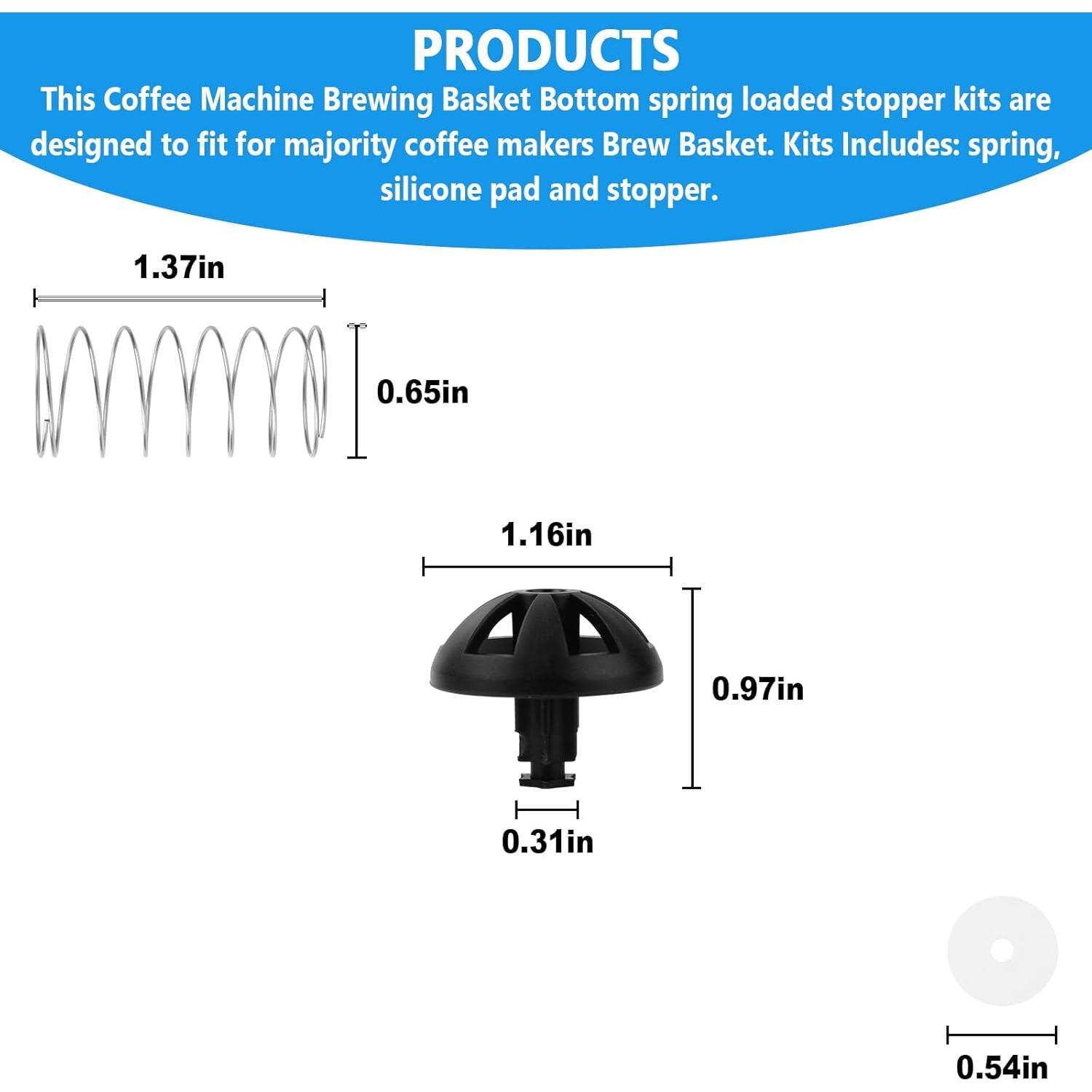 Kits de tapones de resorte GEAIN para cafetera 2 piezas
