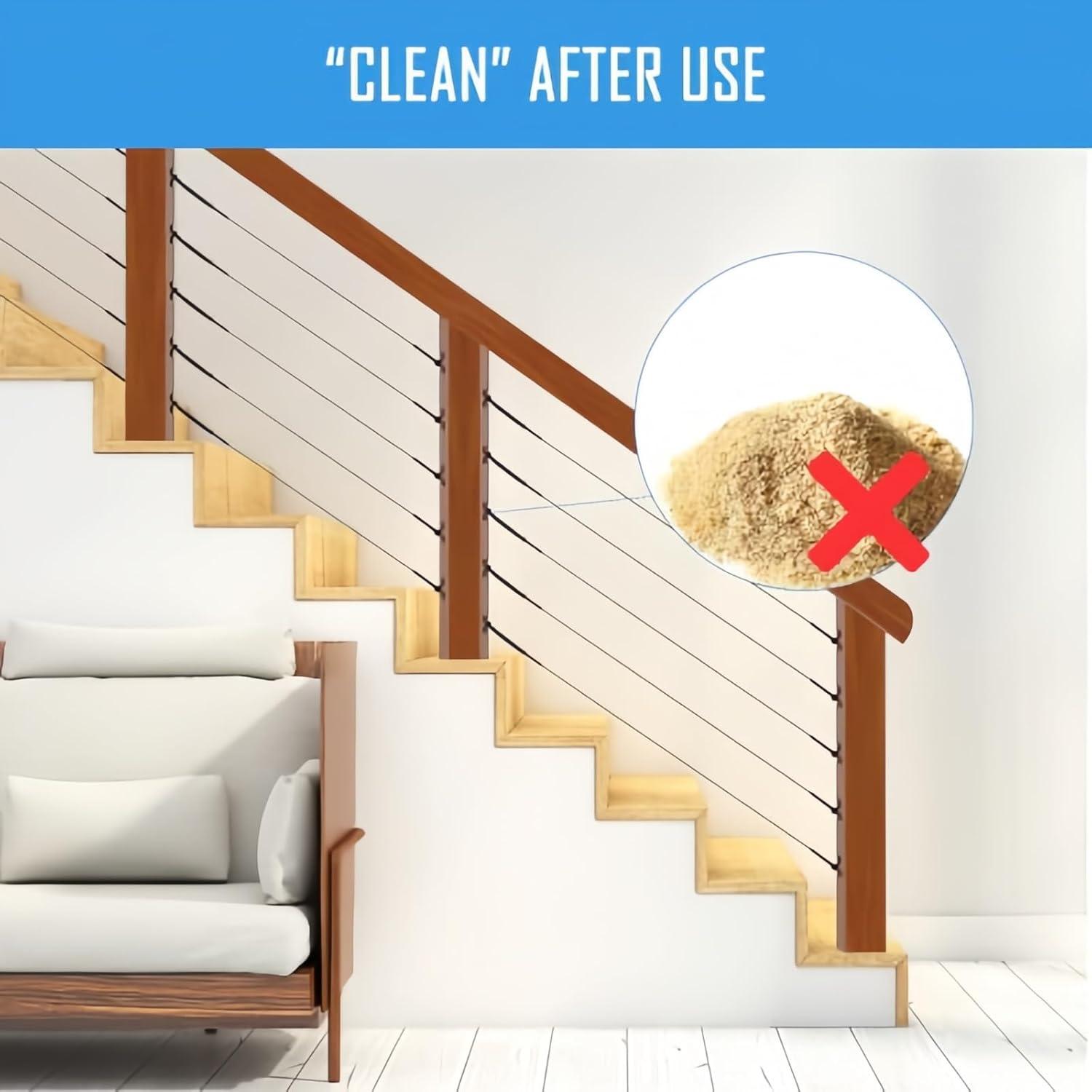 Kit Barandilla Cable Helffer 20Set Negro Ajustable 180°