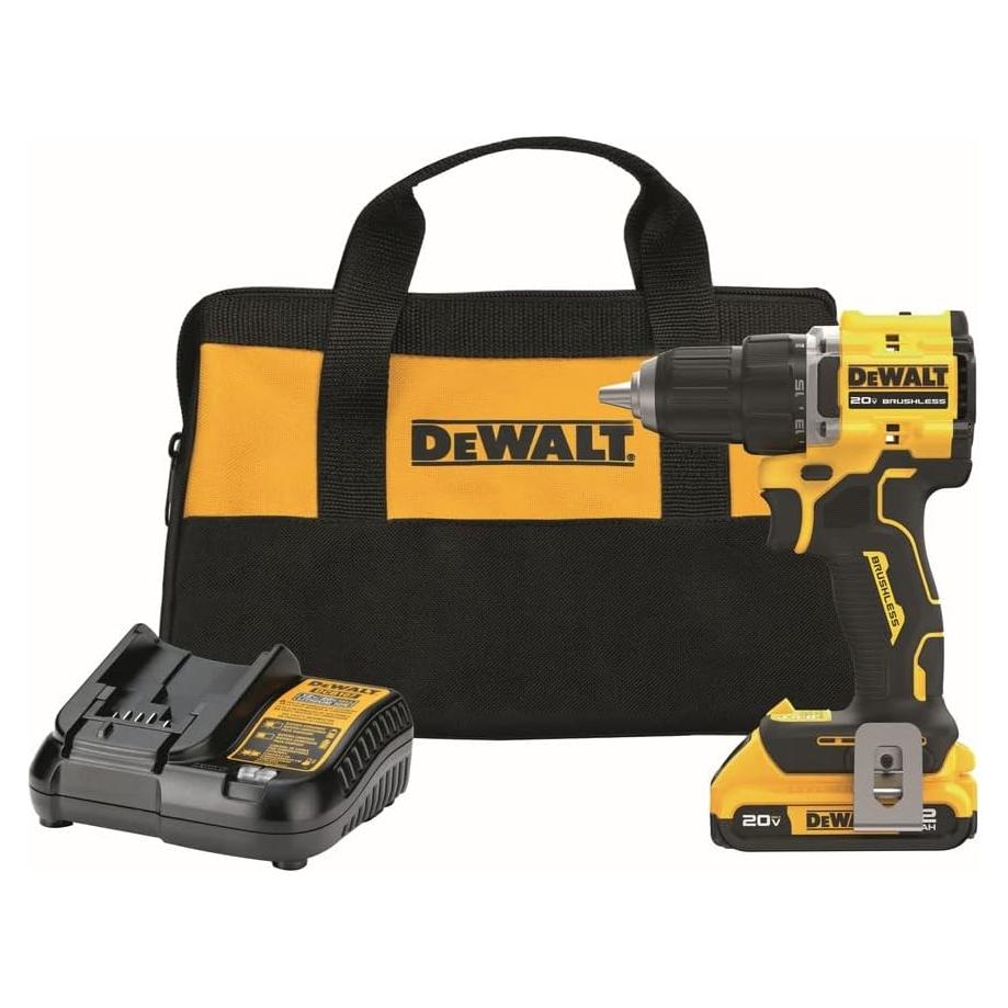 Dewalt DCD794D1 20V MAX ATOMIC COMPACT SERIES Brushless Lithium-Ion 1/2 in. Cordless Drill Driver Kit (2 Ah)