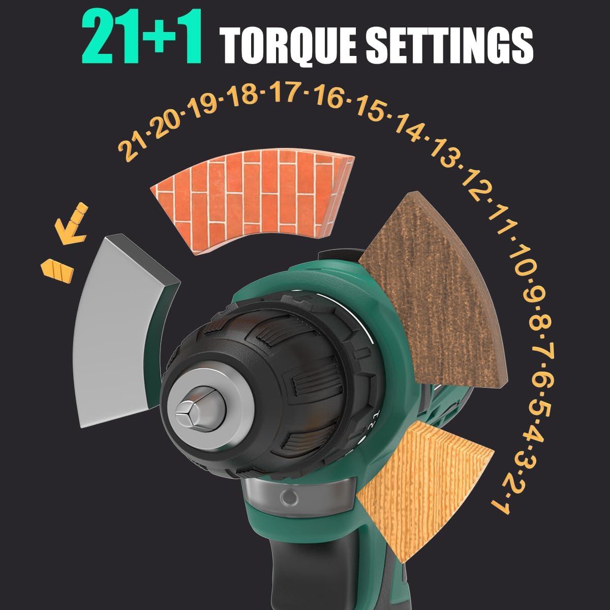 Taladro Inalámbrico Inspiritech BL7010 20V 2 Baterías 1.13kg