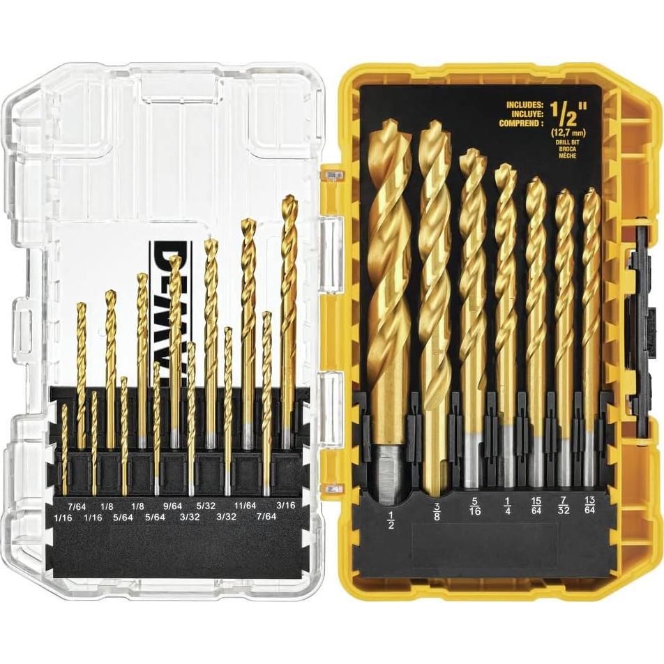 Juego de Brocas DEWALT 21 Piezas Nitruro de Titanio