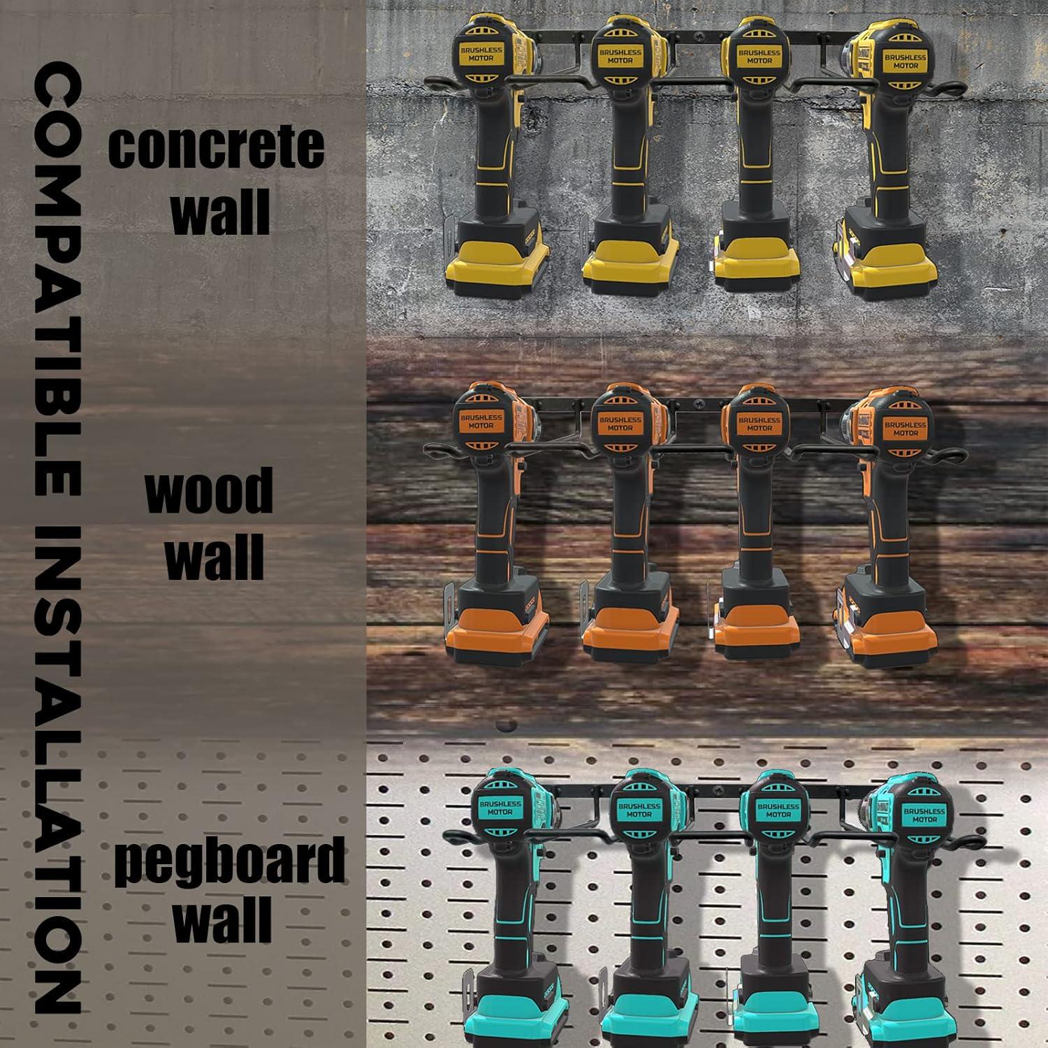Soporte para Taladro Vikerniel Montaje en Pared 4 Herramientas