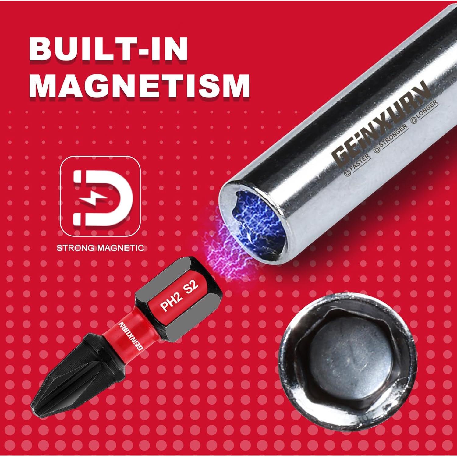 Soporte Magnético de Puntas 9 Piezas GEINXURN Hexagonal