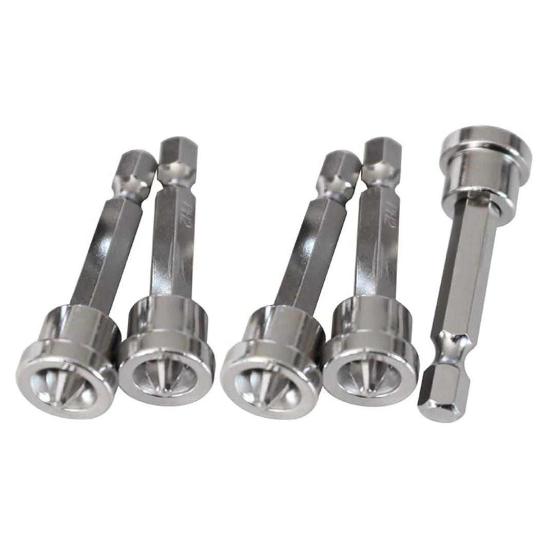 Juego de 5 Puntas Magnéticas PH2 Teursa 50 mm Yeso