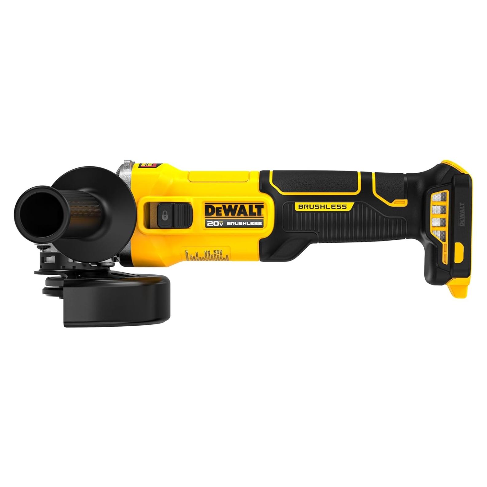 Amoladora Inalámbrica DEWALT 20V 4.5" Sin Escobillas