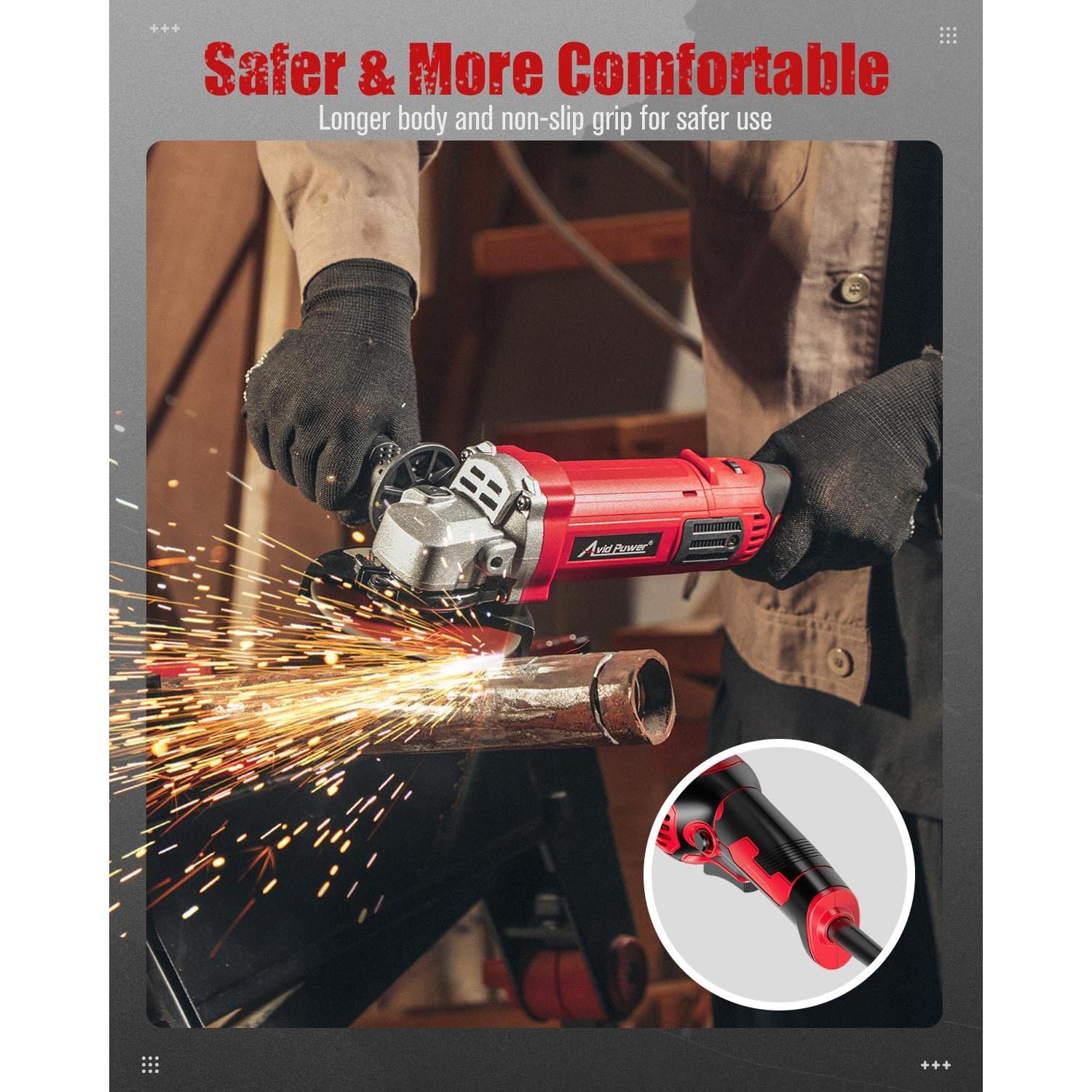 Amoladora Angular AVID POWER 11.43 cm 1000W 7 Velocidades