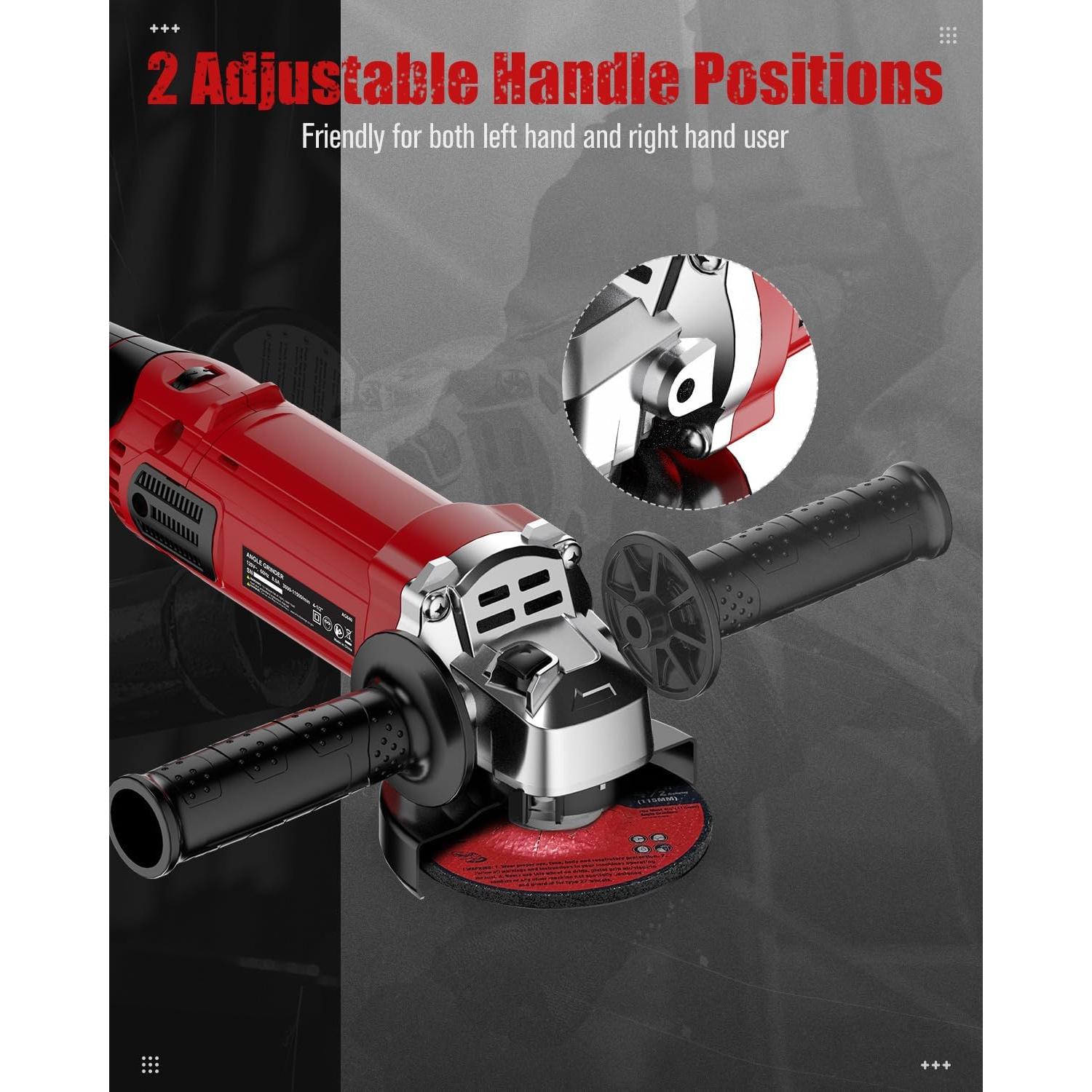 Amoladora Angular AVID POWER 11.43 cm 1000W 7 Velocidades