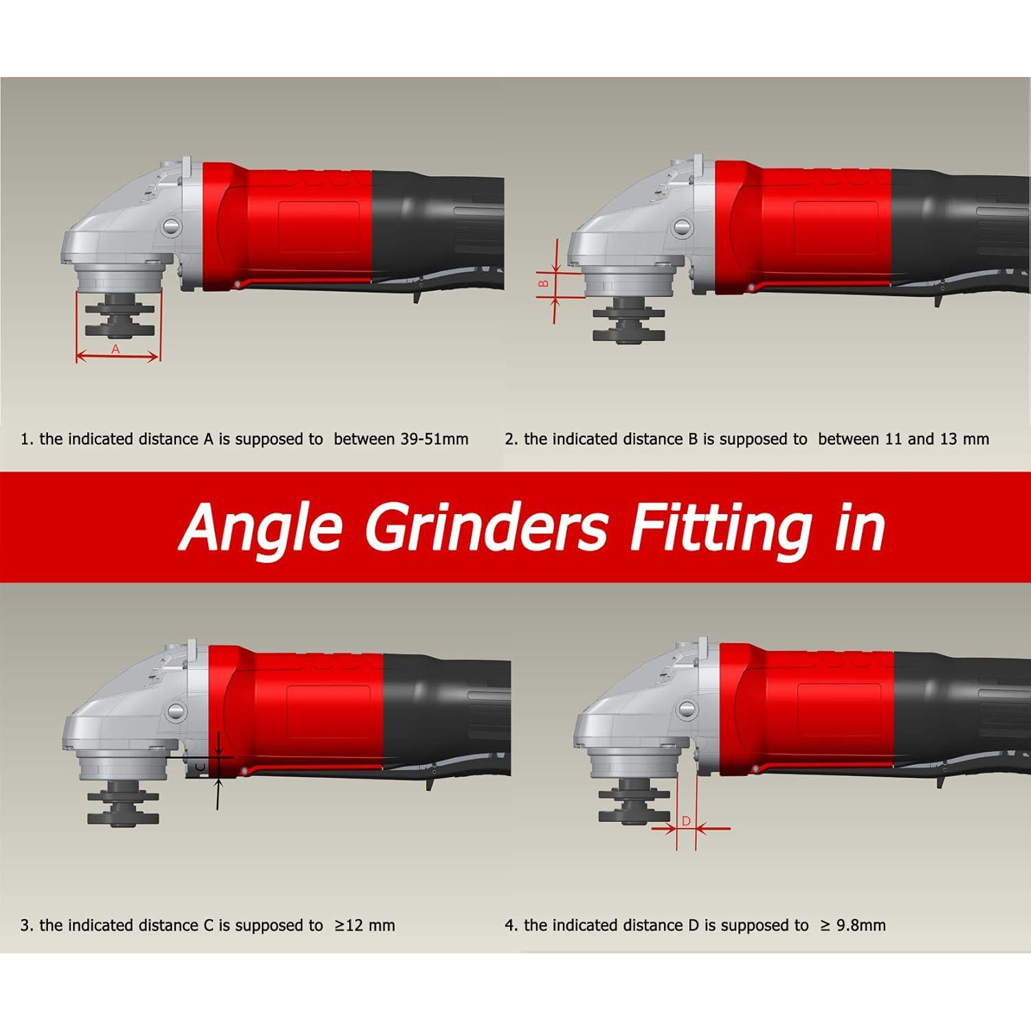 Cubierta de polvo Dastool Dt1701-125D para amoladora 5"
