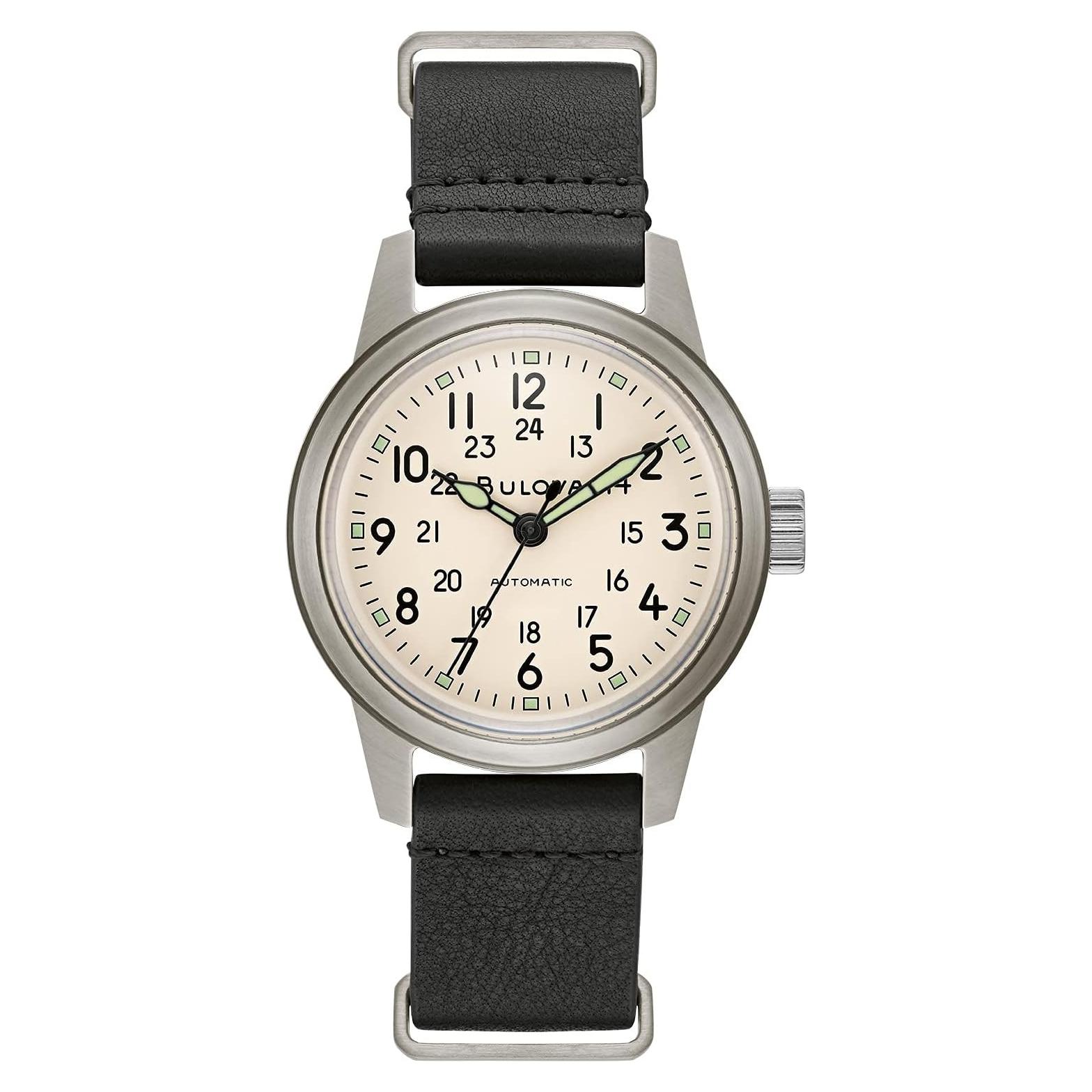 Reloj Automático Bulova Heritage Militar Hombre Acero Inoxidable