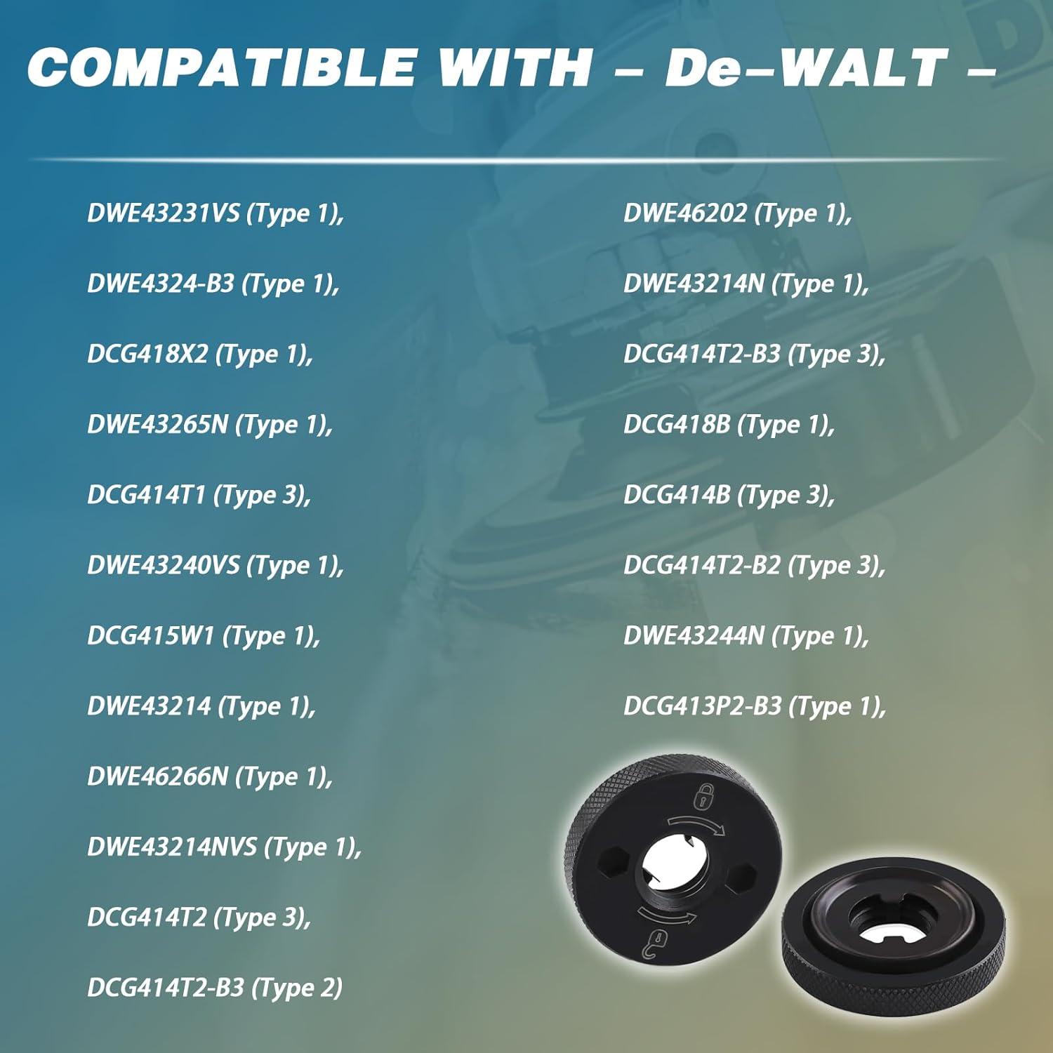 Tuerca Hexagonal Flangada N484249 2pcs Compatible DeWalt
