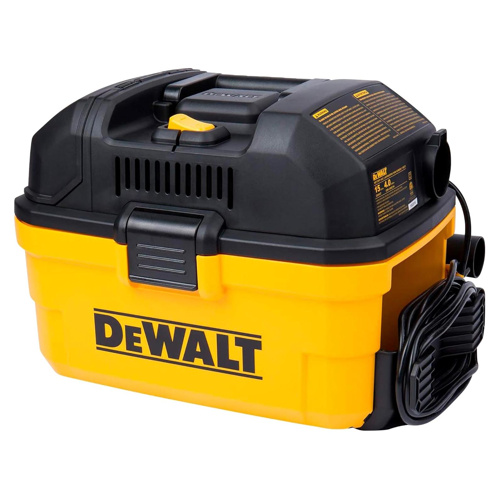 Aspiradora DEWALT DXV04T 4 Galones Húmeda/Seca Amarillo